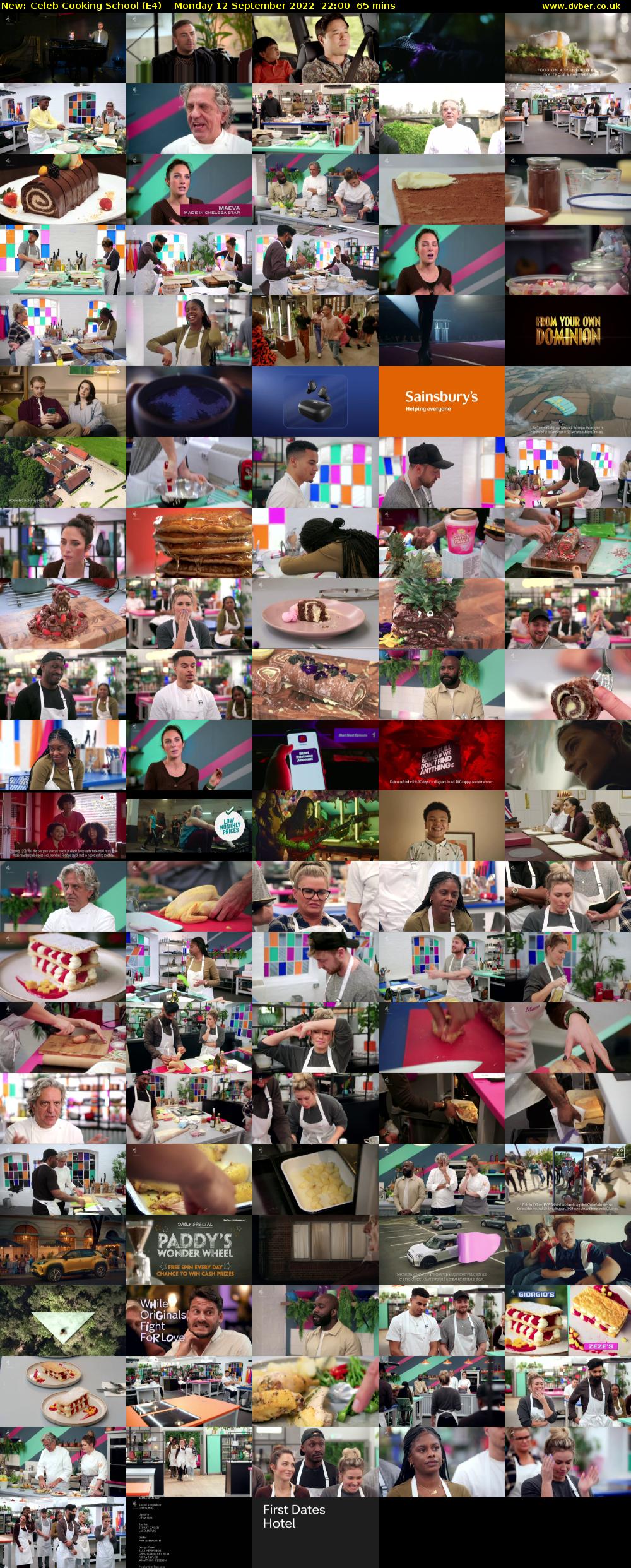Celeb Cooking School (E4) Monday 12 September 2022 22:00 - 23:05