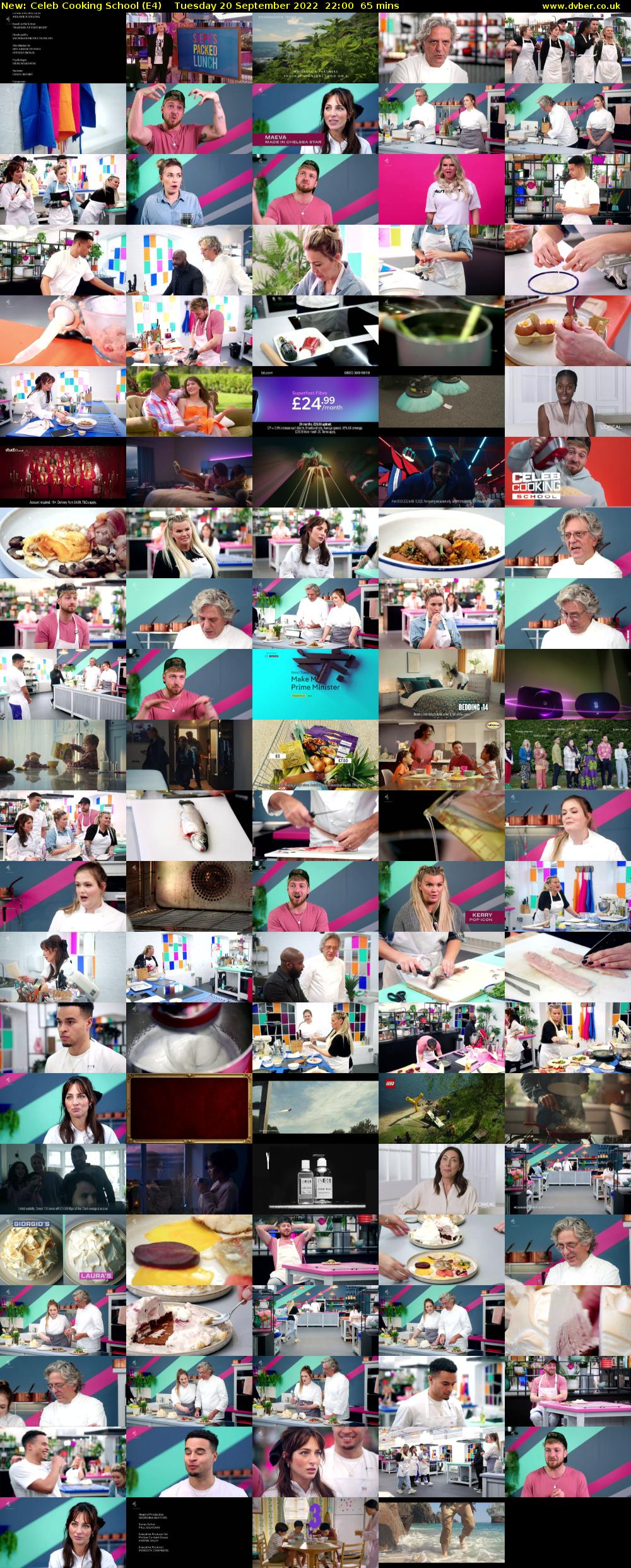 Celeb Cooking School (E4) Tuesday 20 September 2022 22:00 - 23:05