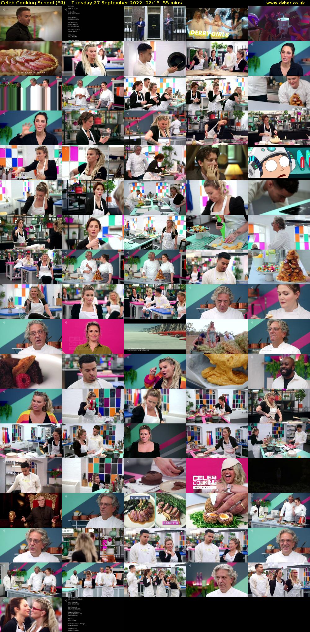 Celeb Cooking School (E4) Tuesday 27 September 2022 02:15 - 03:10