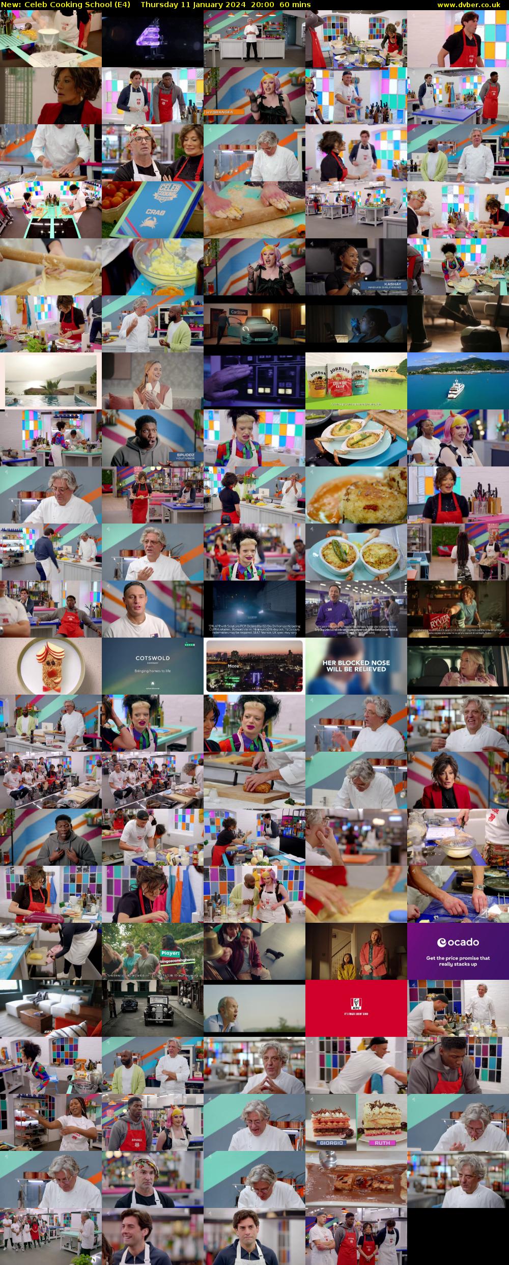 Celeb Cooking School (E4) Thursday 11 January 2024 20:00 - 21:00