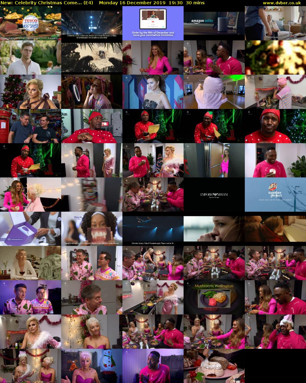 Celebrity Christmas Come... (E4) Monday 16 December 2019 19:30 - 20:00