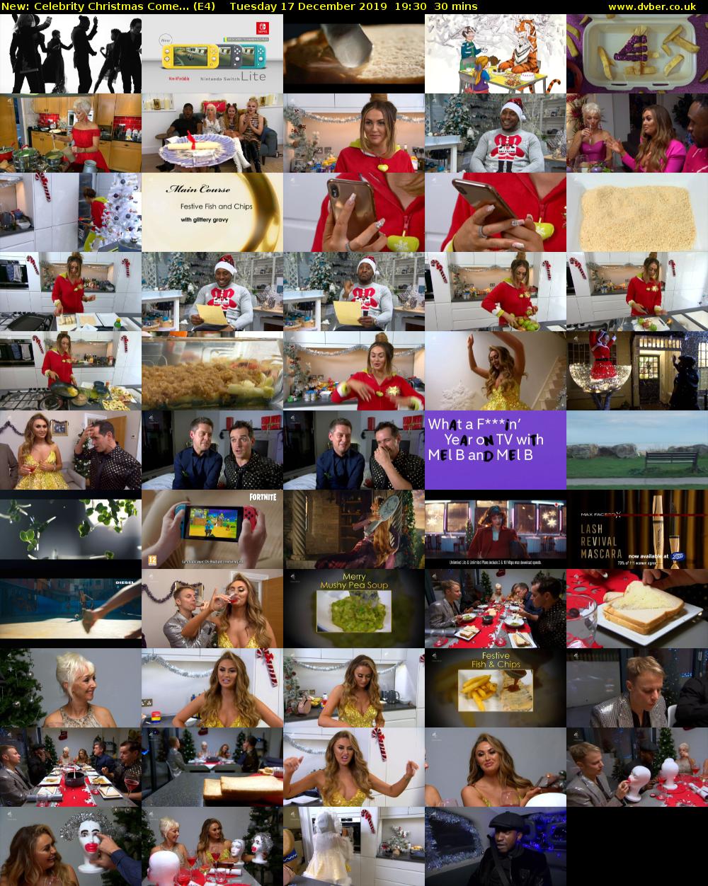 Celebrity Christmas Come... (E4) Tuesday 17 December 2019 19:30 - 20:00