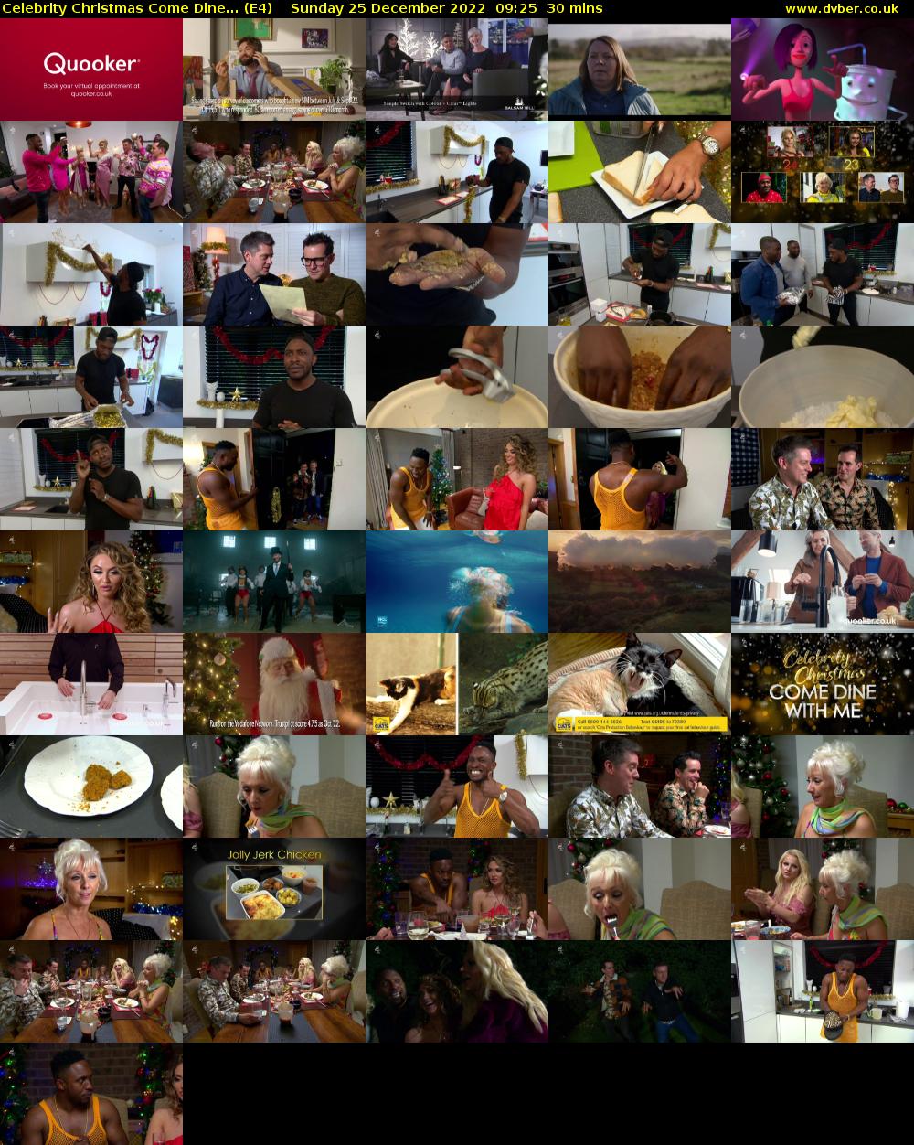 Celebrity Christmas Come Dine... (E4) Sunday 25 December 2022 09:25 - 09:55