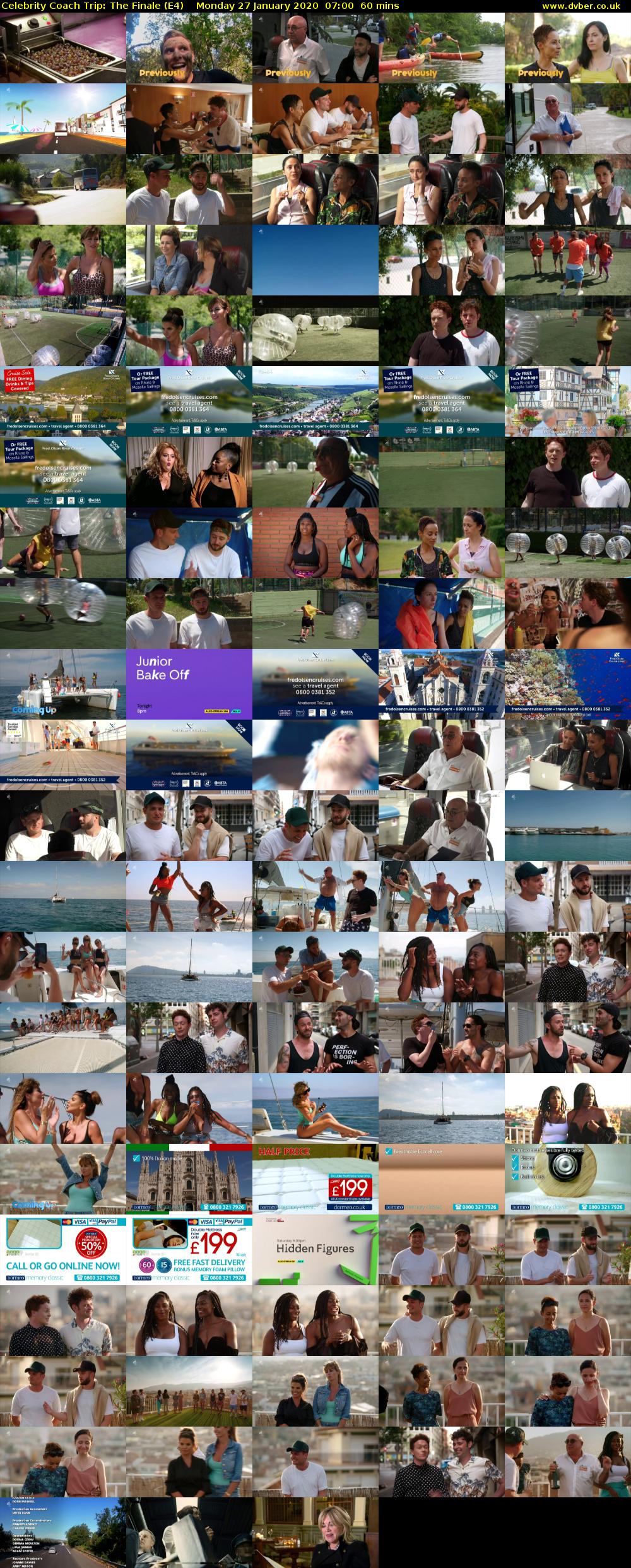 Celebrity Coach Trip: The Finale (E4) Monday 27 January 2020 07:00 - 08:00