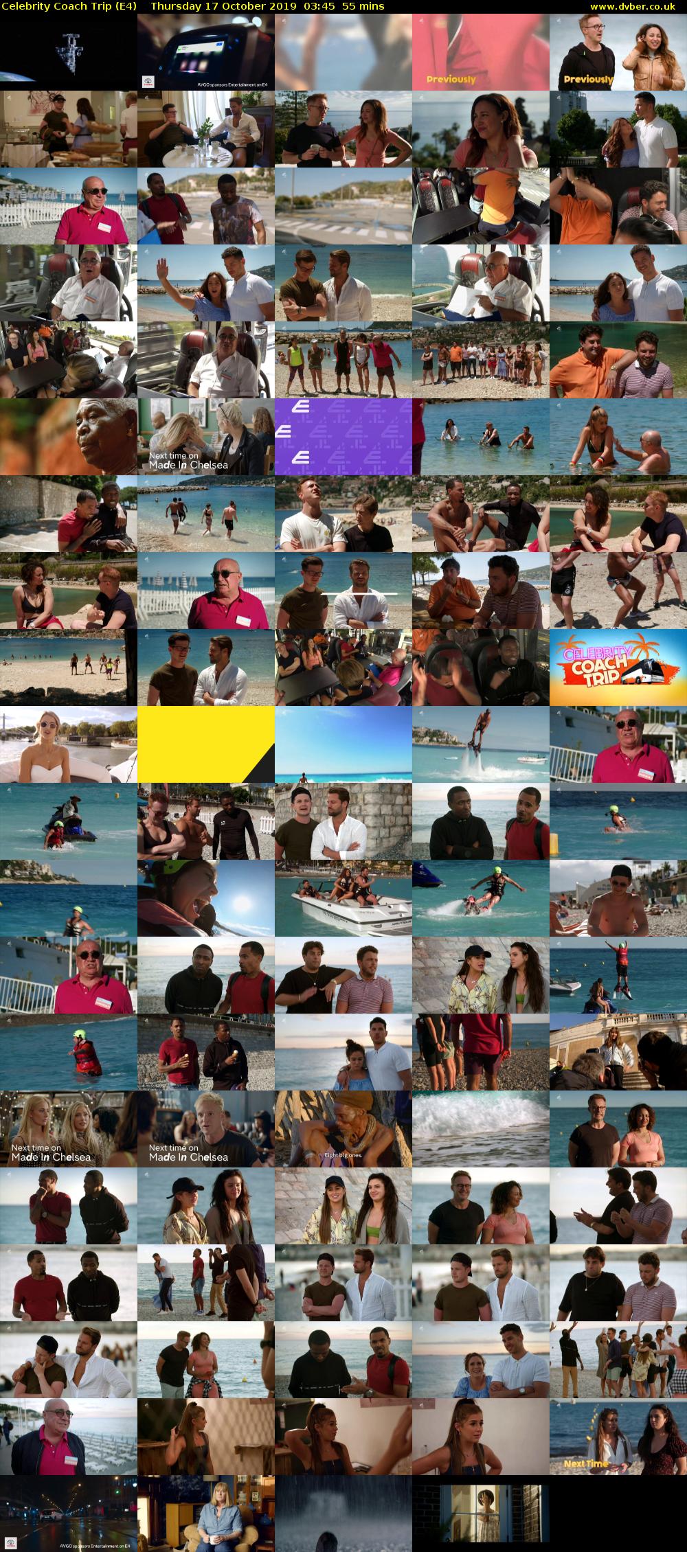 Celebrity Coach Trip (E4) Thursday 17 October 2019 03:45 - 04:40