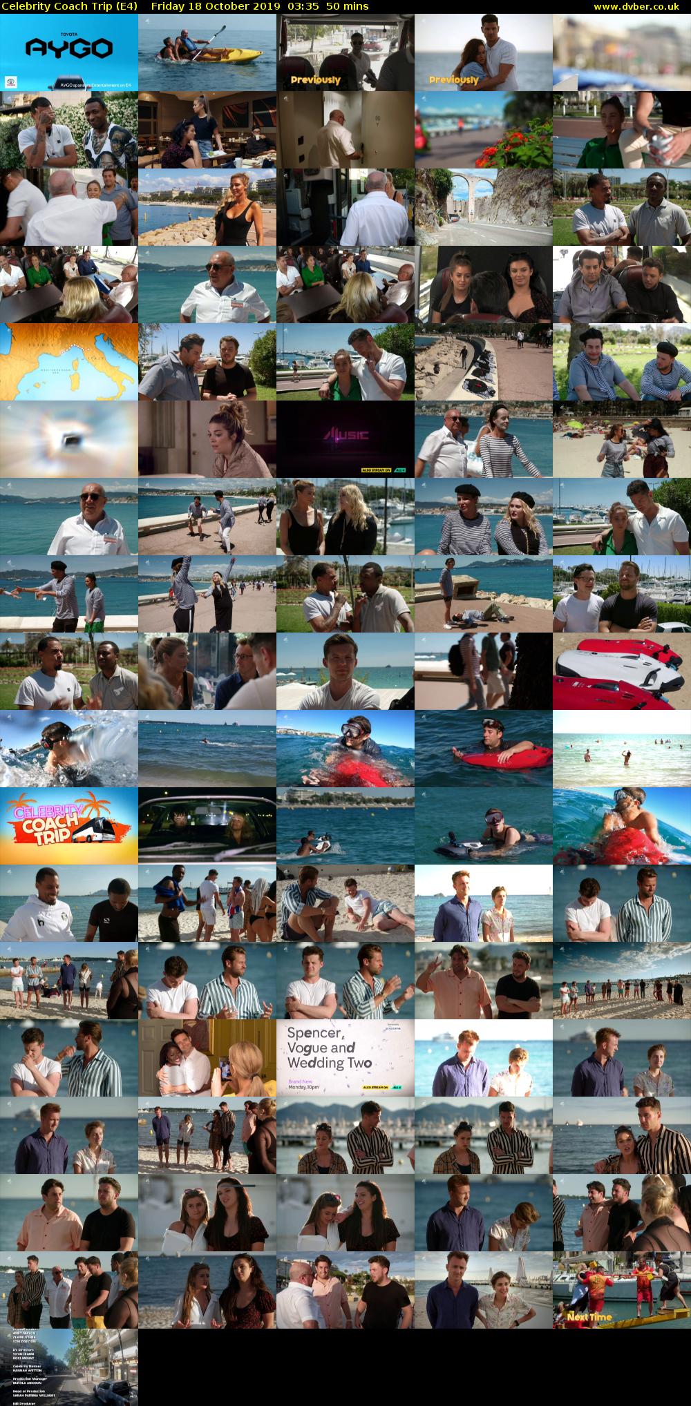 Celebrity Coach Trip (E4) Friday 18 October 2019 03:35 - 04:25