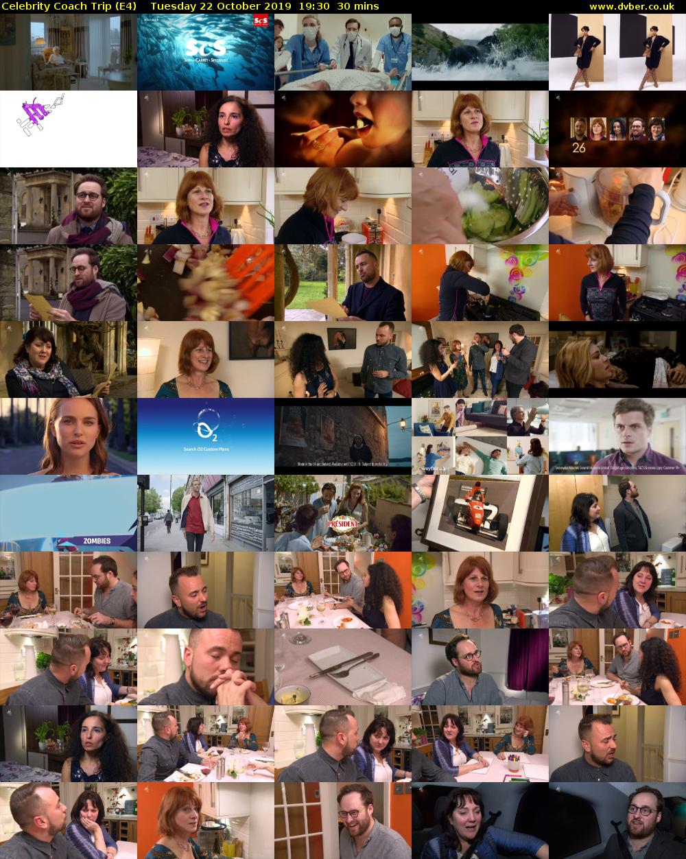 Celebrity Coach Trip (E4) Tuesday 22 October 2019 19:30 - 20:00