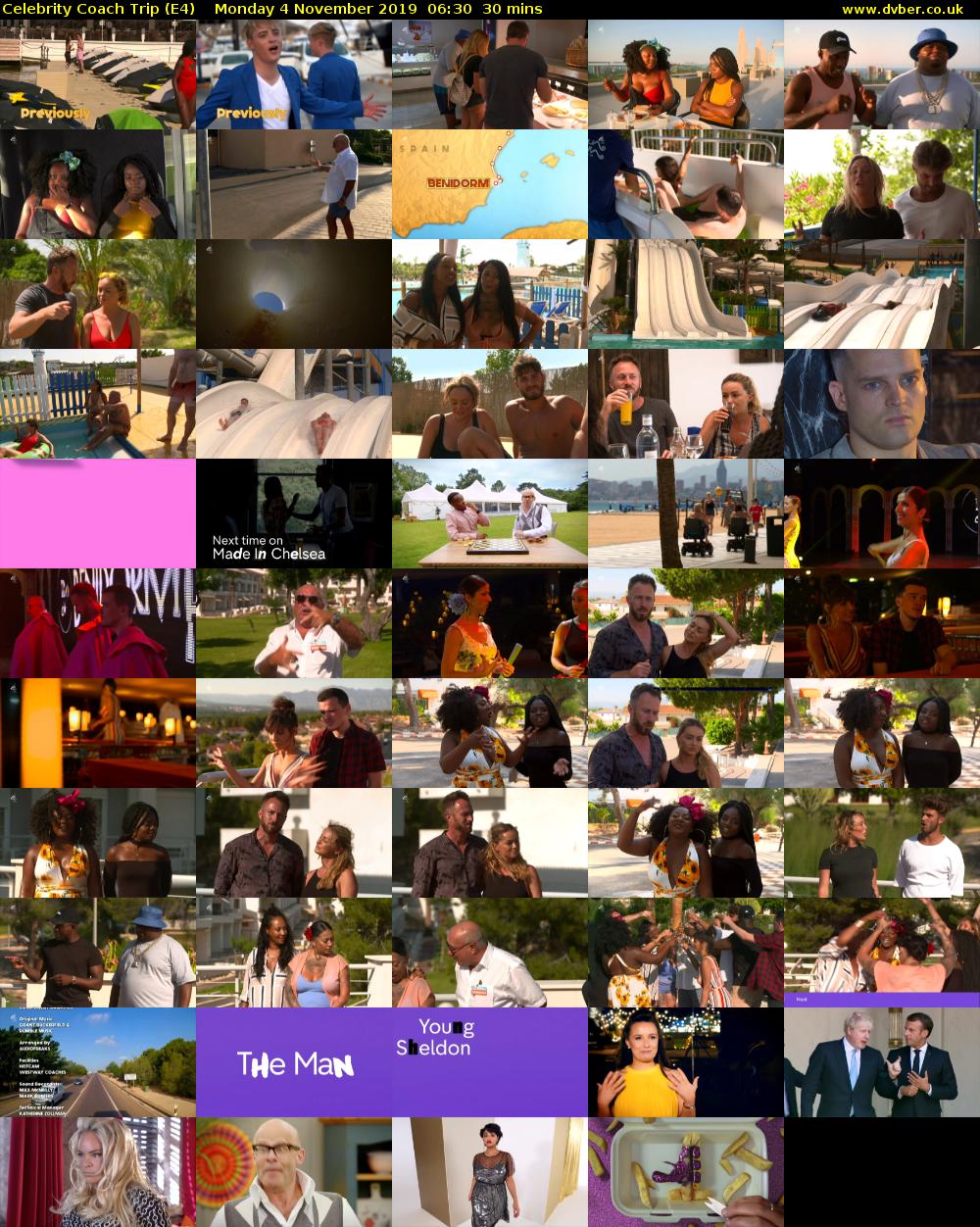 Celebrity Coach Trip (E4) Monday 4 November 2019 06:30 - 07:00