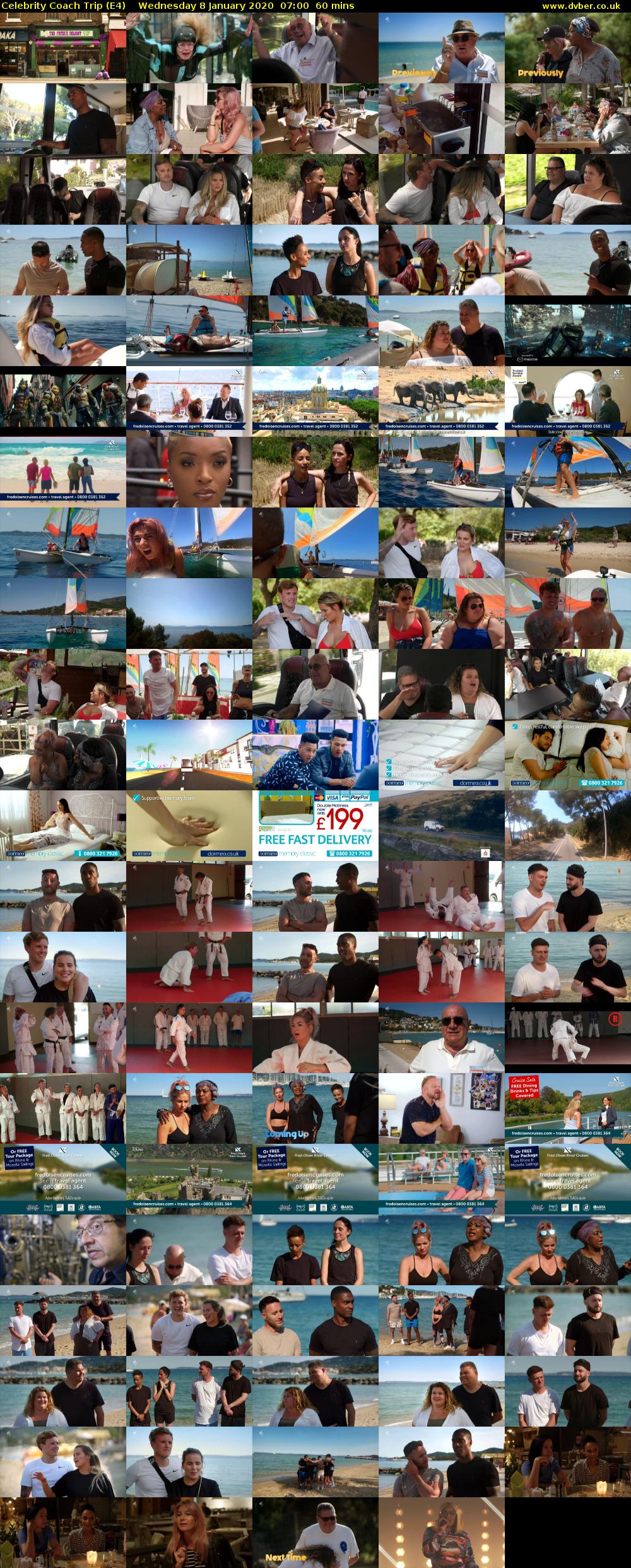 Celebrity Coach Trip (E4) Wednesday 8 January 2020 07:00 - 08:00
