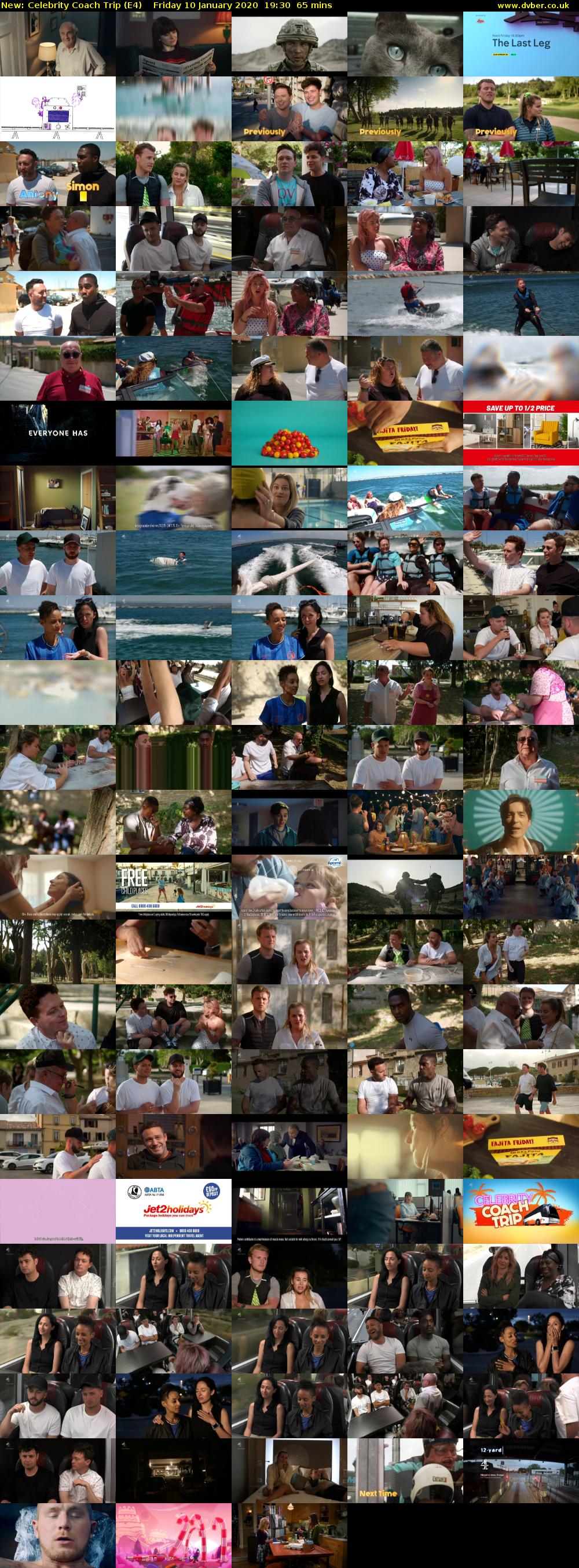 Celebrity Coach Trip (E4) Friday 10 January 2020 19:30 - 20:35