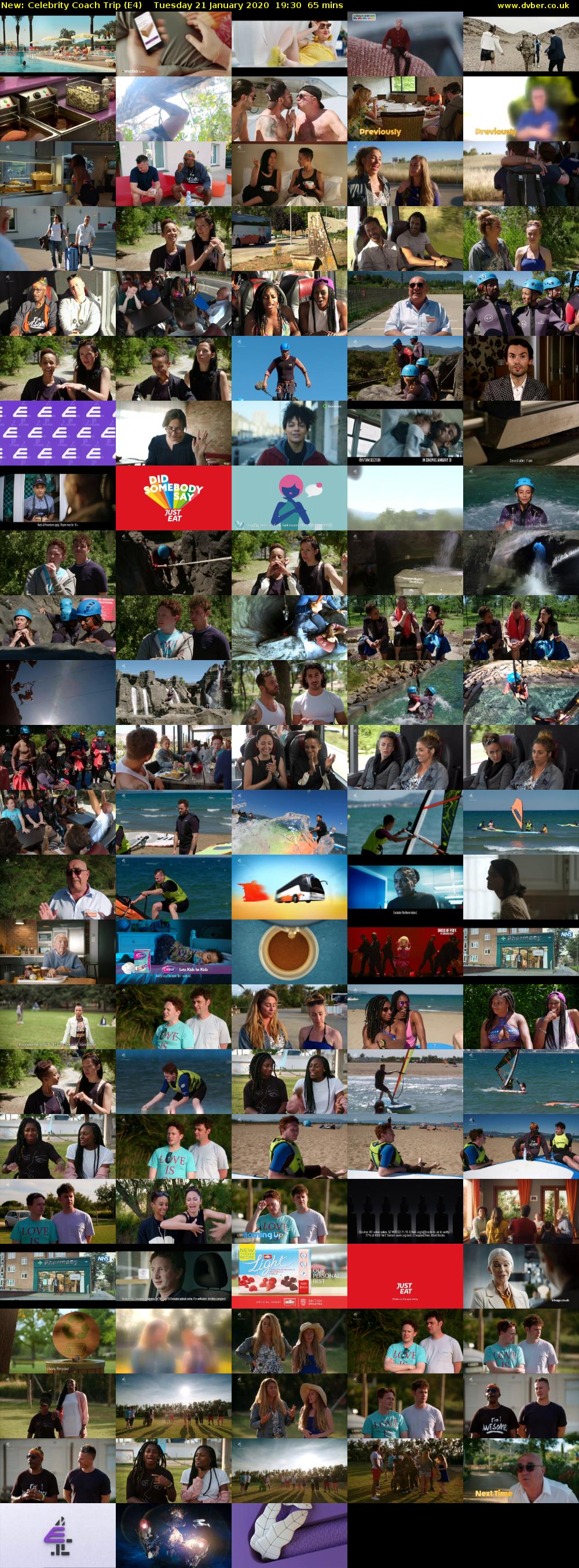 Celebrity Coach Trip (E4) Tuesday 21 January 2020 19:30 - 20:35