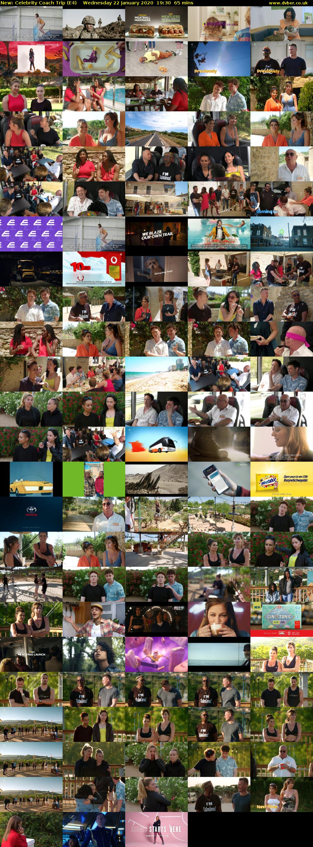 Celebrity Coach Trip (E4) Wednesday 22 January 2020 19:30 - 20:35