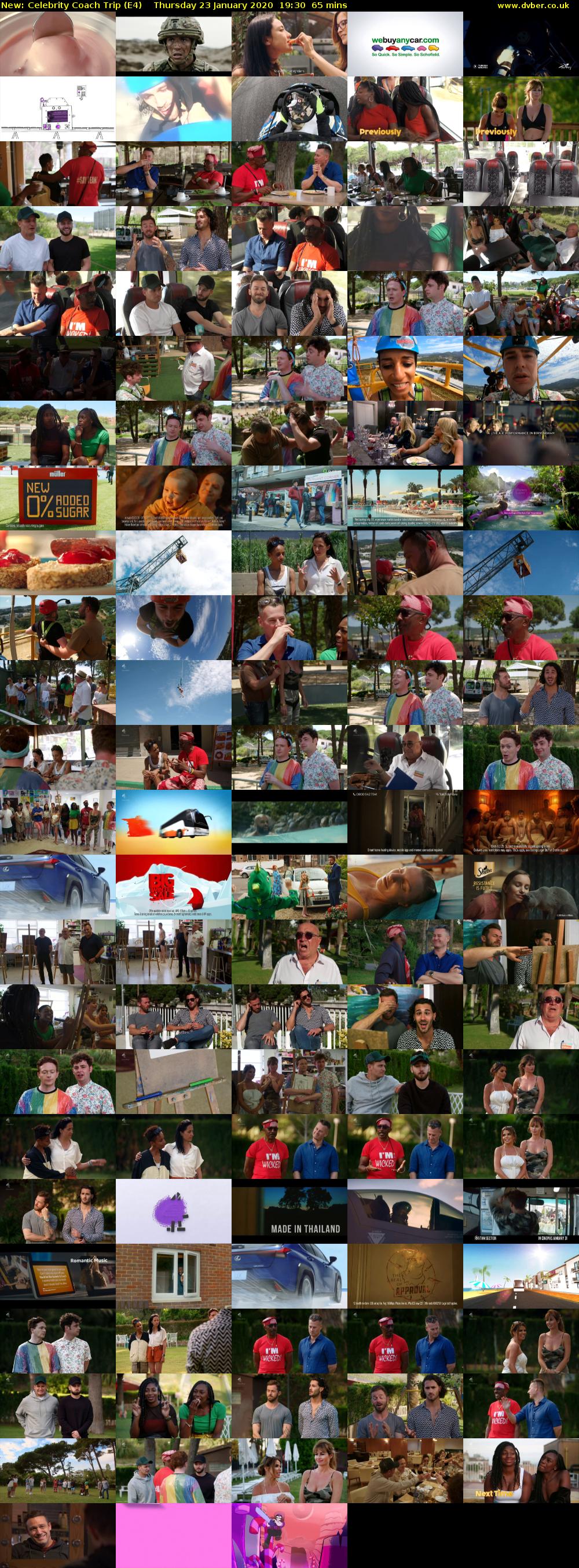 Celebrity Coach Trip (E4) Thursday 23 January 2020 19:30 - 20:35
