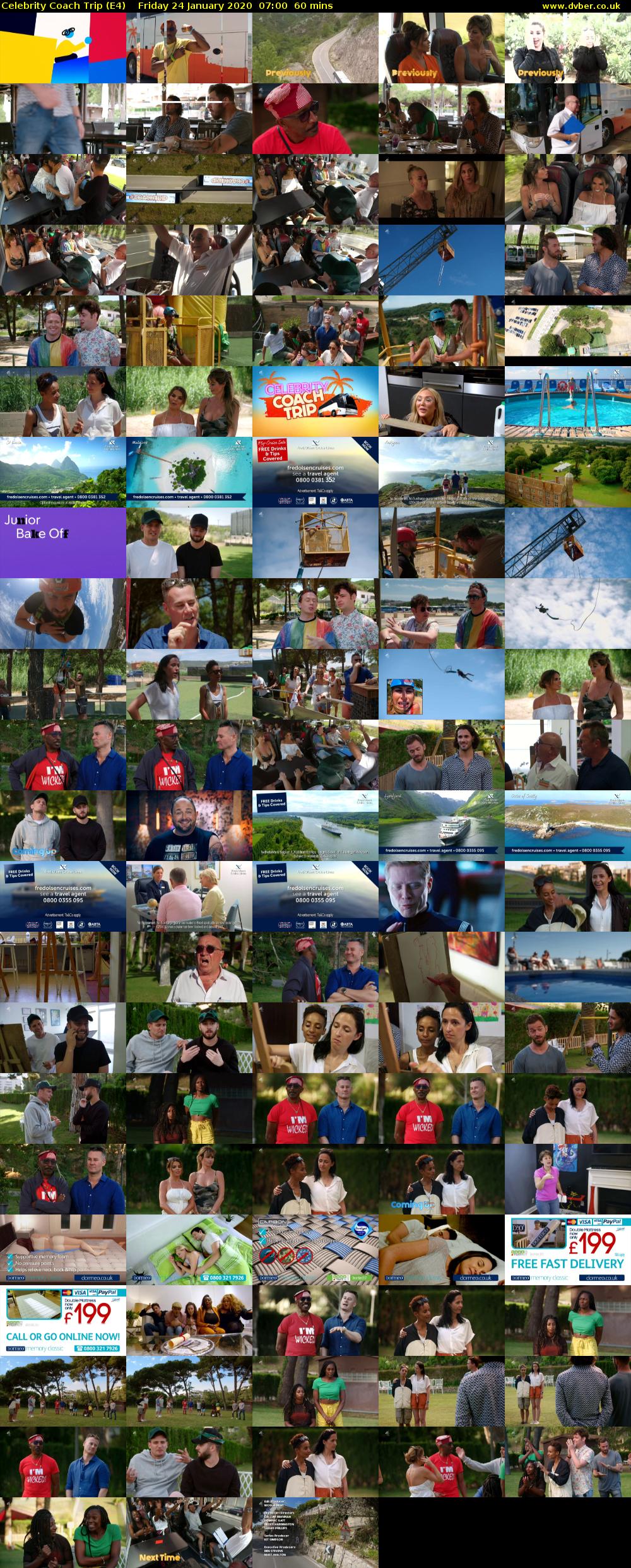 Celebrity Coach Trip (E4) Friday 24 January 2020 07:00 - 08:00