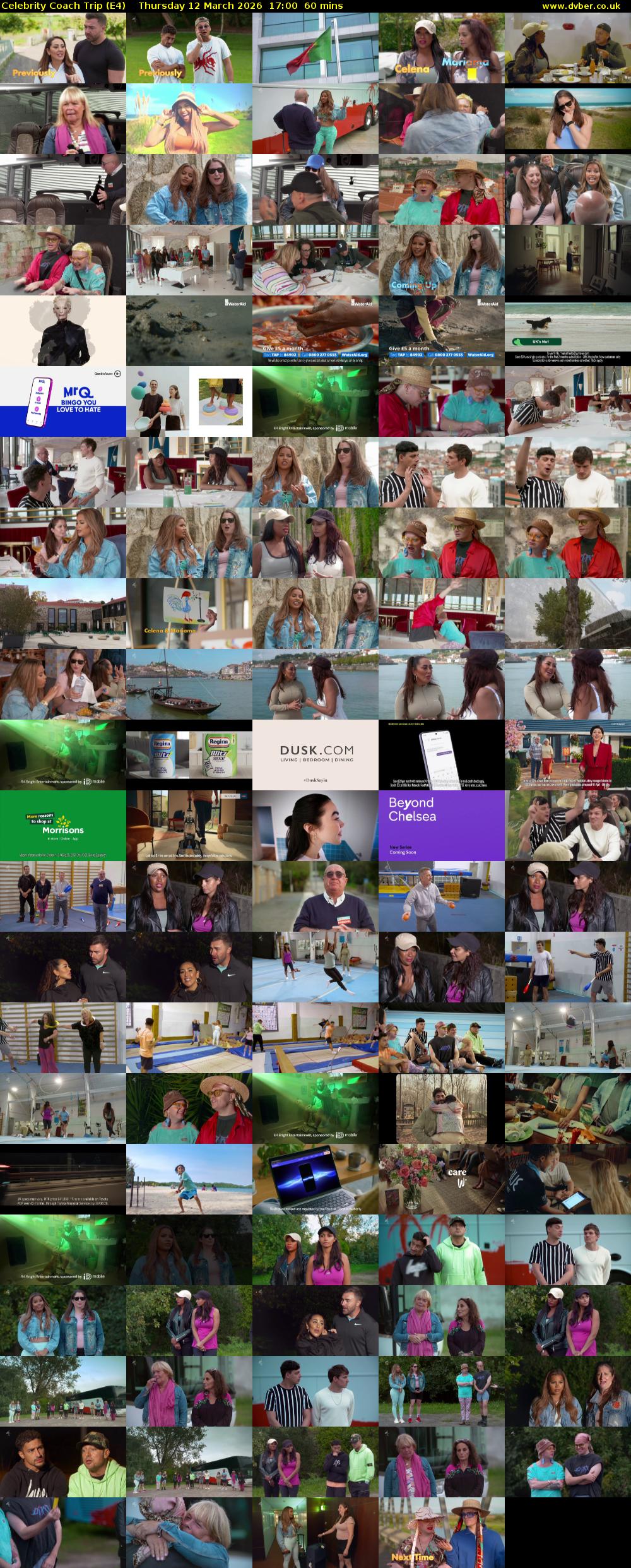 Celebrity Coach Trip (E4) Thursday 12 March 2026 17:00 - 18:00