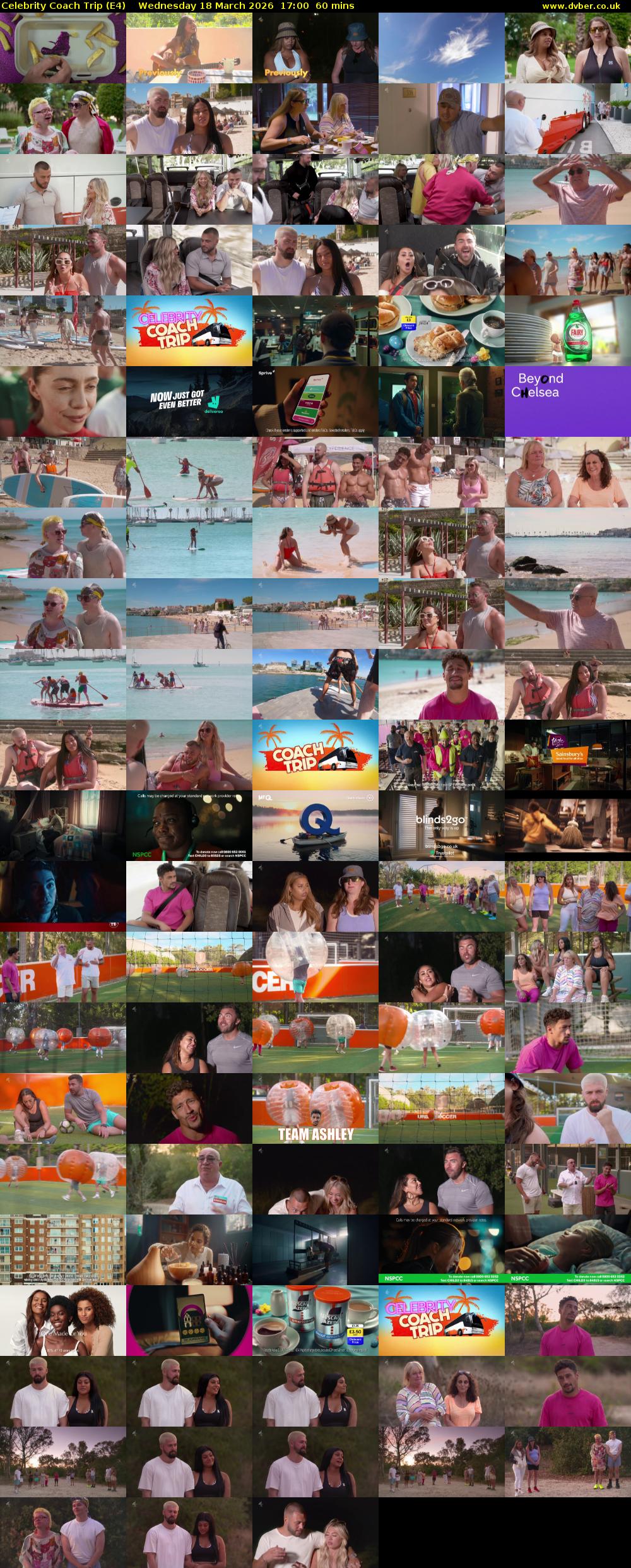 Celebrity Coach Trip (E4) Wednesday 18 March 2026 17:00 - 18:00