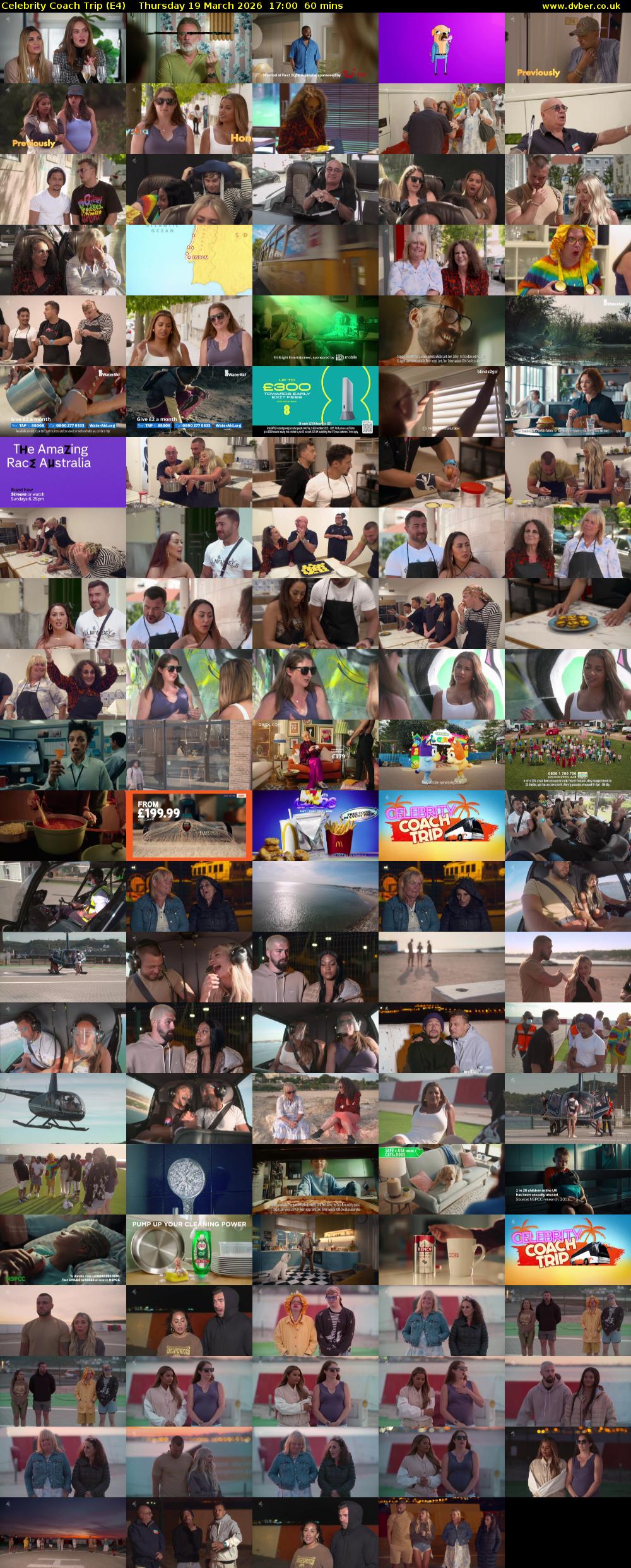 Celebrity Coach Trip (E4) Thursday 19 March 2026 17:00 - 18:00