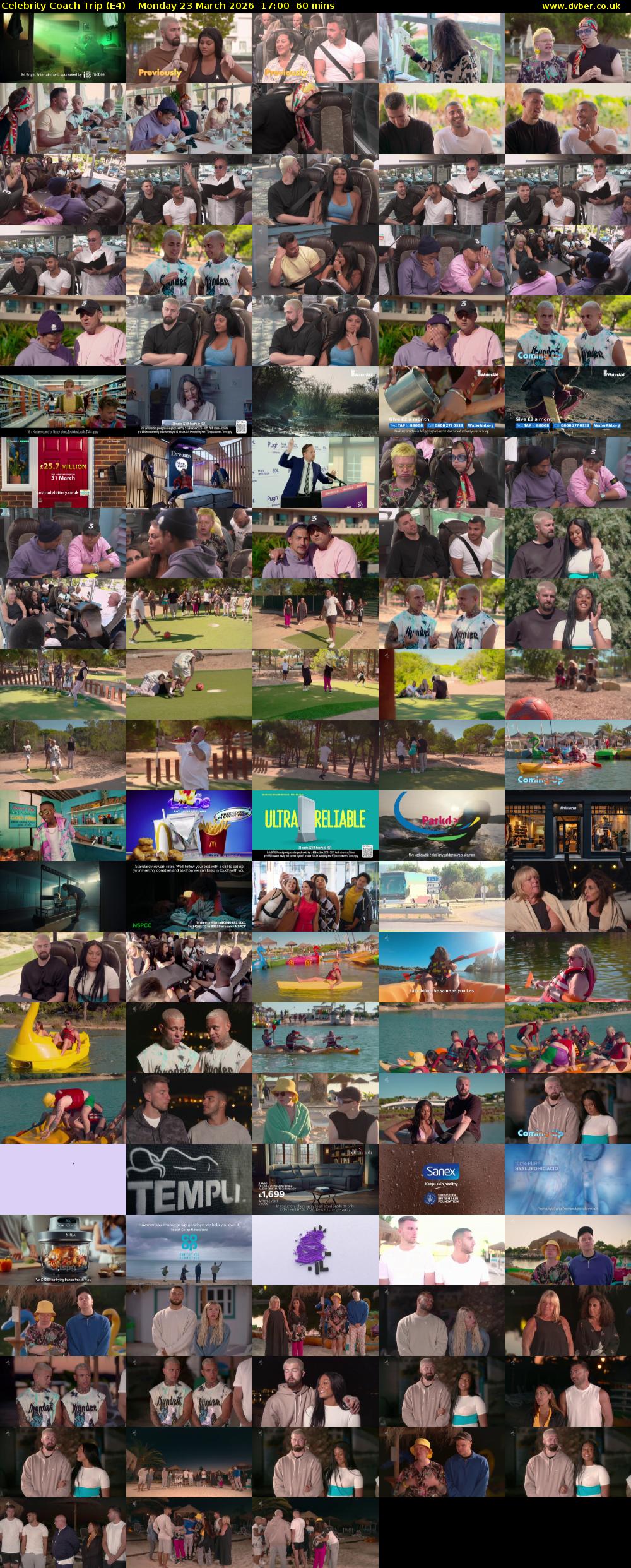 Celebrity Coach Trip (E4) Monday 23 March 2026 17:00 - 18:00