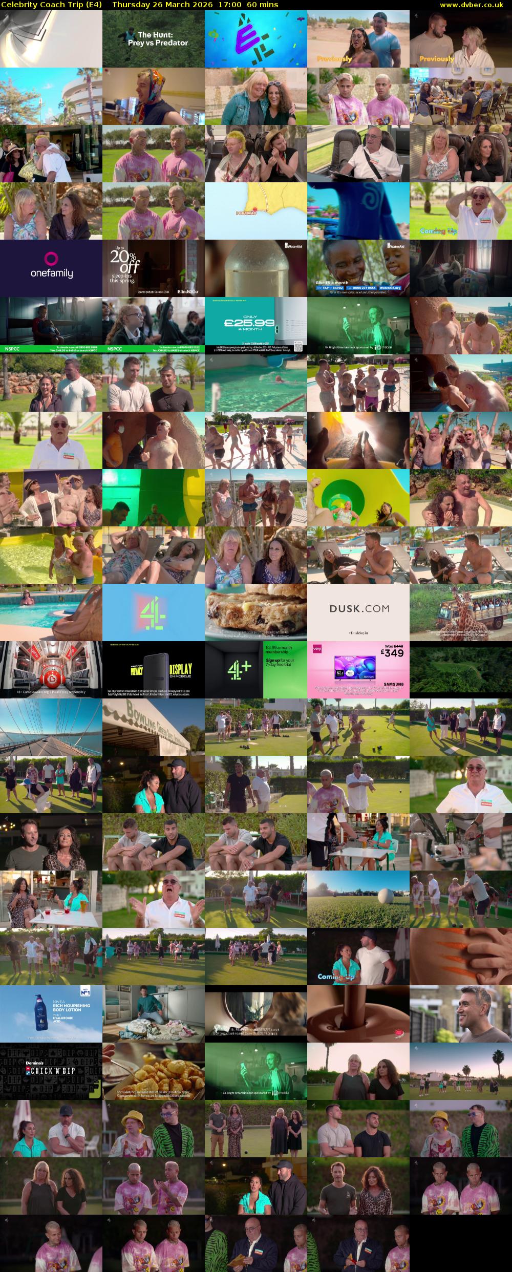 Celebrity Coach Trip (E4) Thursday 26 March 2026 17:00 - 18:00