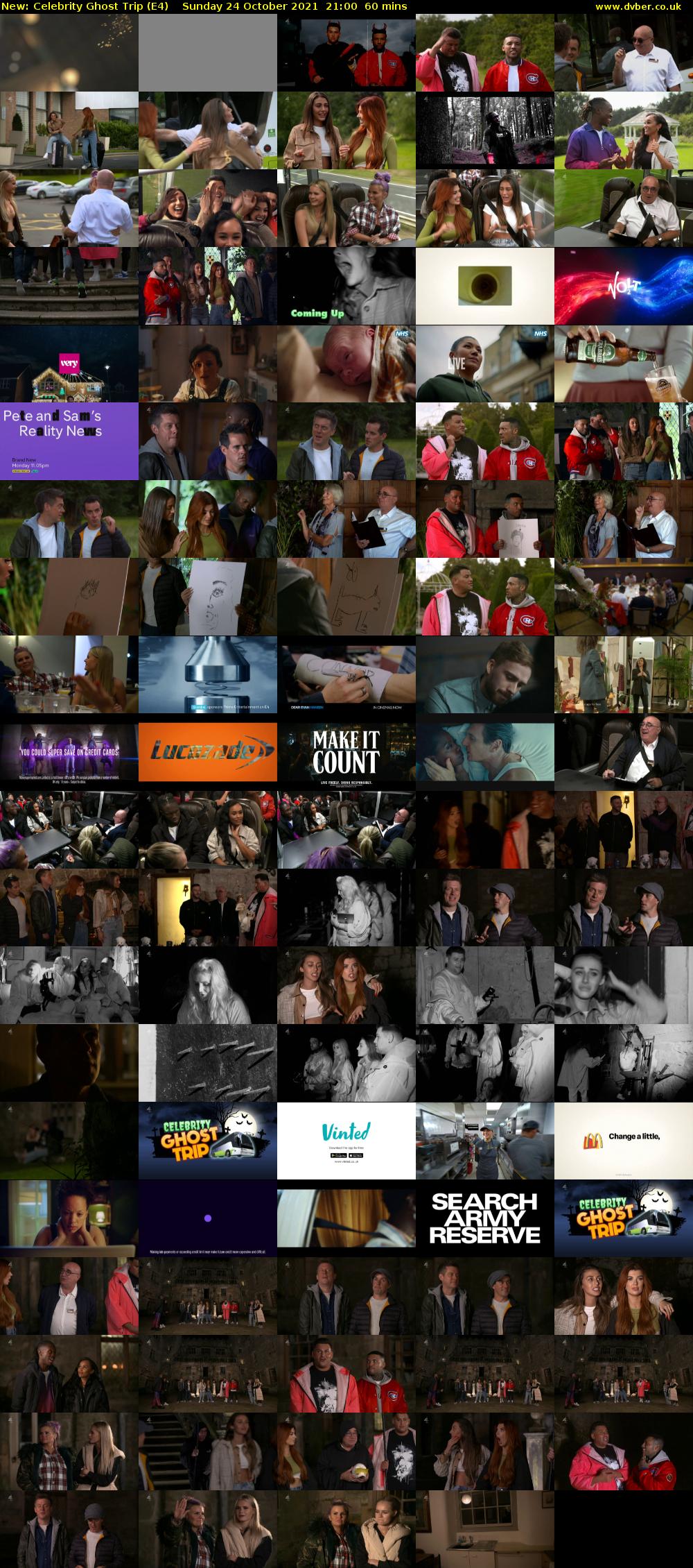 Celebrity Ghost Trip (E4) Sunday 24 October 2021 21:00 - 22:00