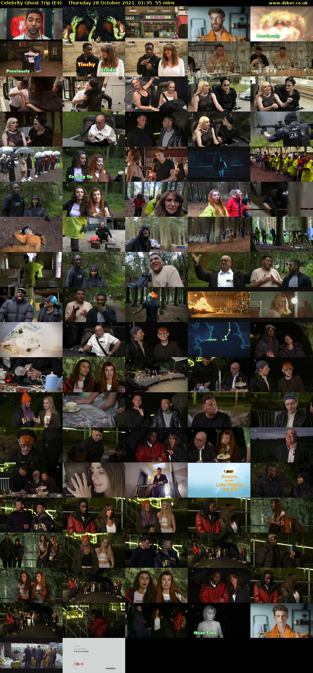 Celebrity Ghost Trip (E4) Thursday 28 October 2021 01:35 - 02:30