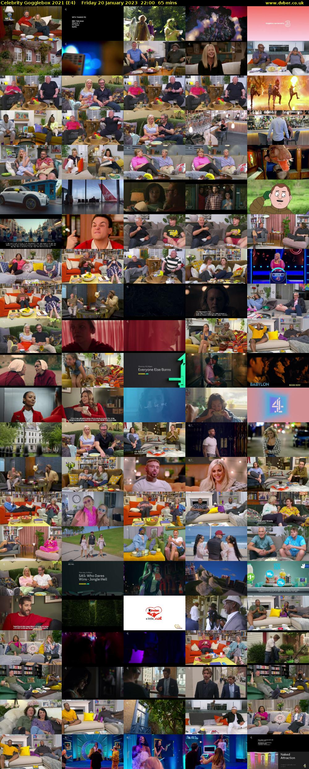Celebrity Gogglebox 2021 (E4) Friday 20 January 2023 22:00 - 23:05