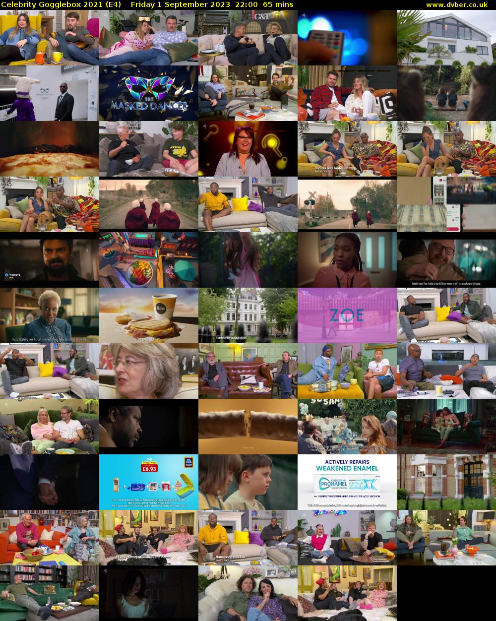 Celebrity Gogglebox 2021 (E4) Friday 1 September 2023 22:00 - 23:05