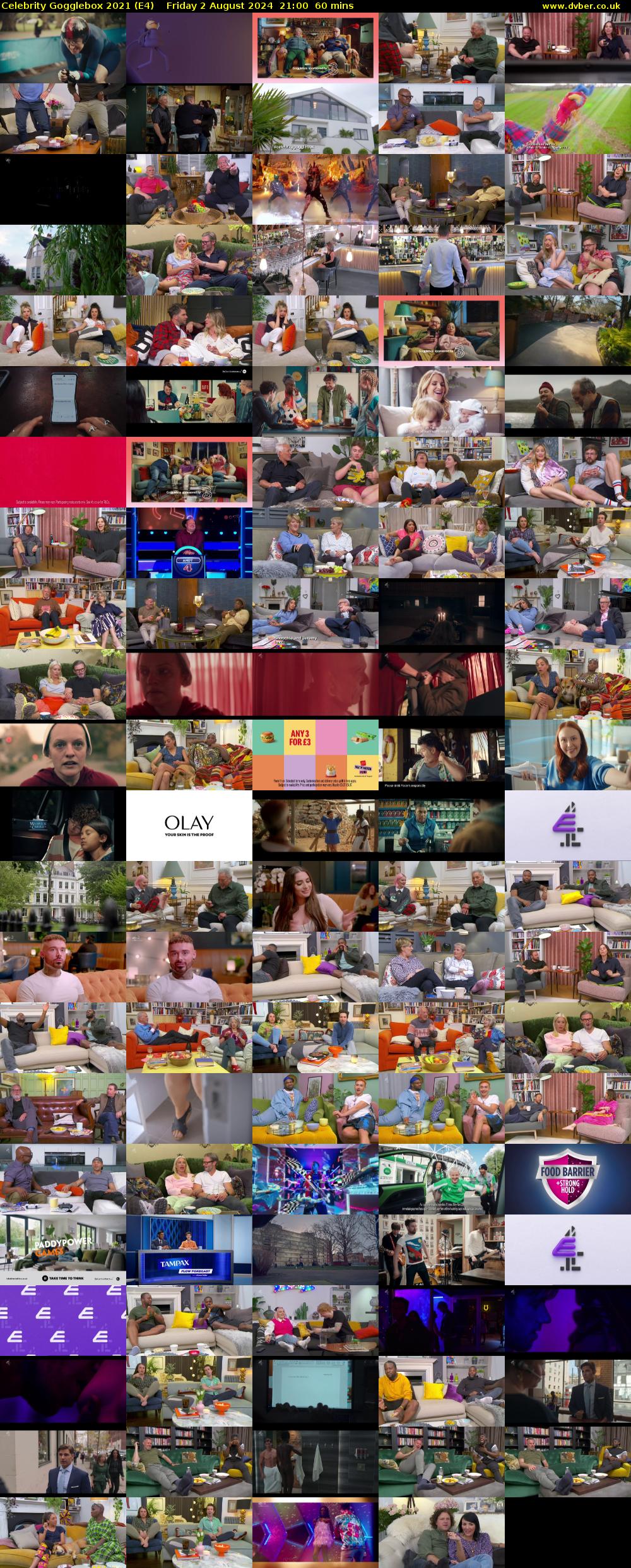 Celebrity Gogglebox 2021 (E4) Friday 2 August 2024 21:00 - 22:00