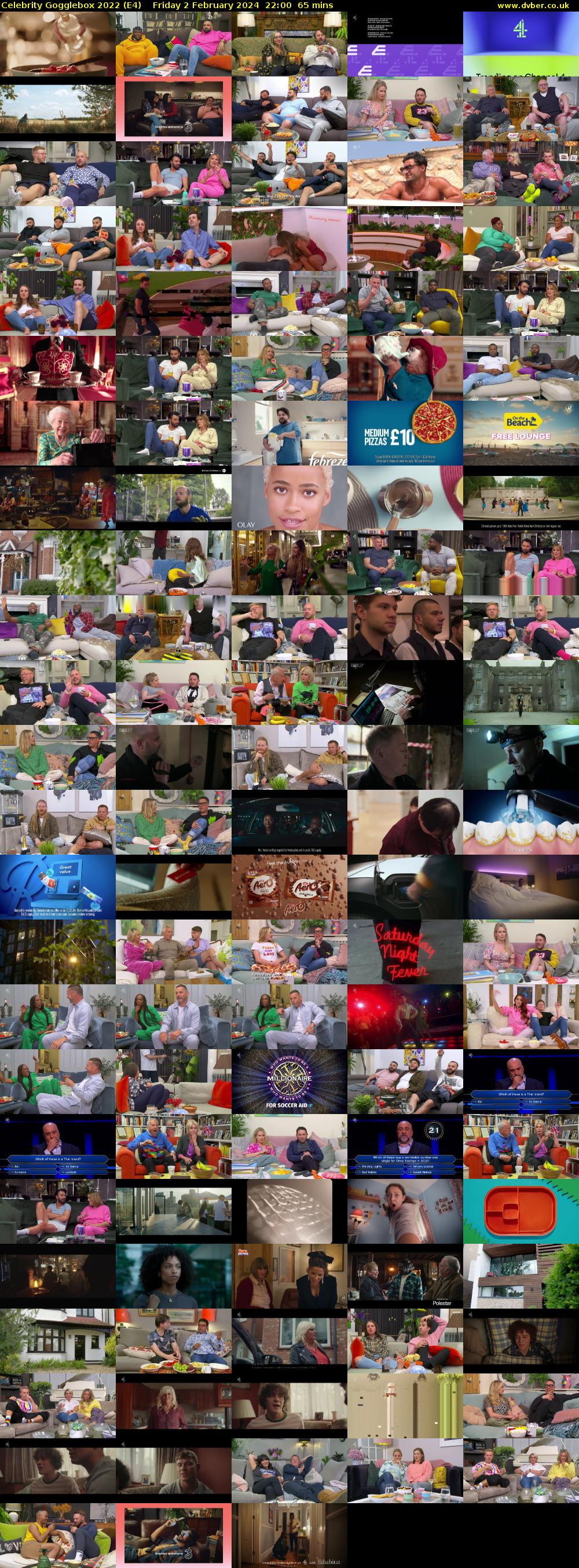 Celebrity Gogglebox 2022 (E4) Friday 2 February 2024 22:00 - 23:05