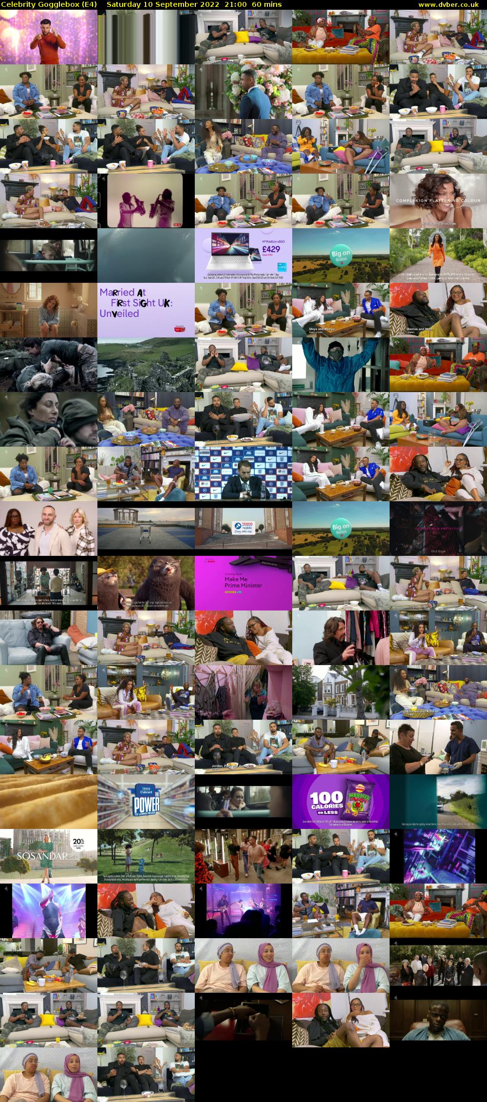 Celebrity Gogglebox (E4) Saturday 10 September 2022 21:00 - 22:00