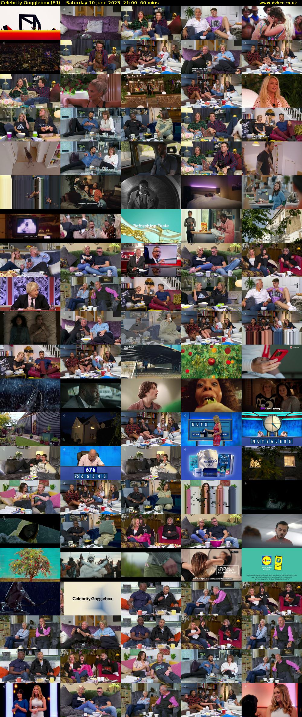 Celebrity Gogglebox (E4) Saturday 10 June 2023 21:00 - 22:00