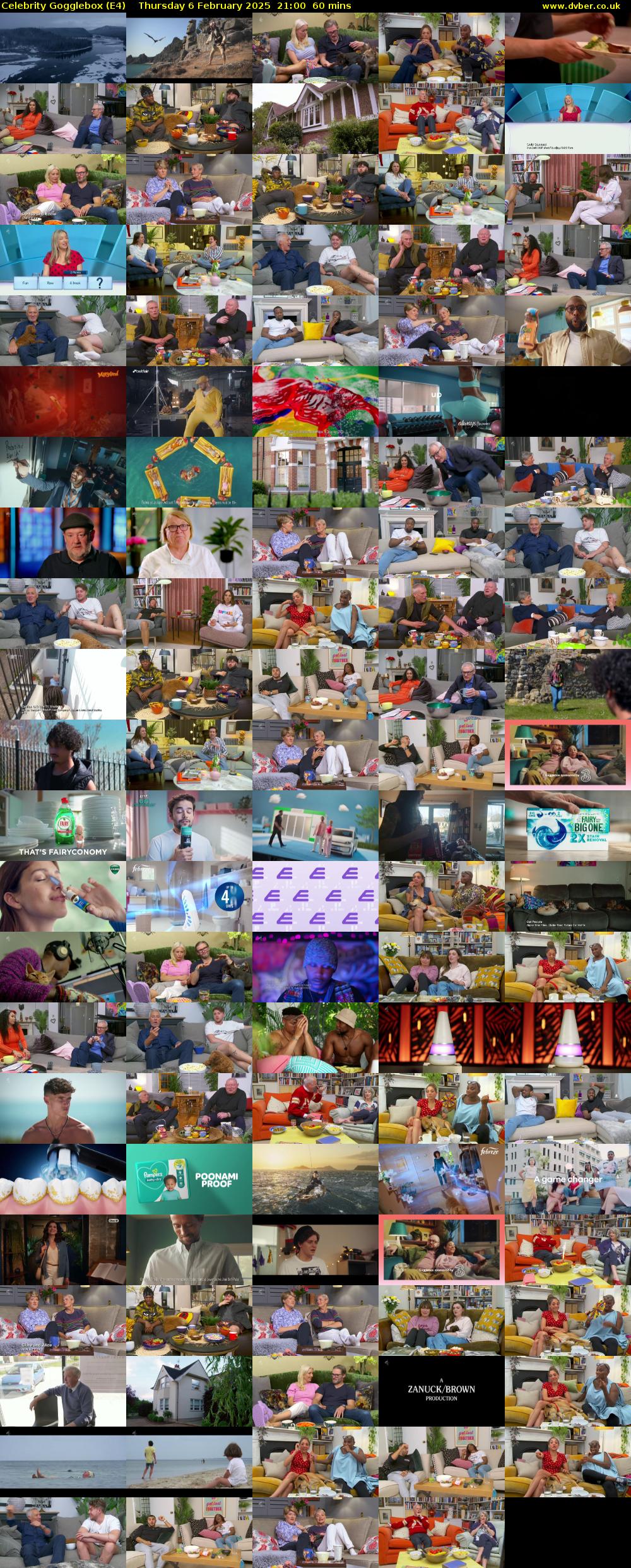 Celebrity Gogglebox (E4) Thursday 6 February 2025 21:00 - 22:00