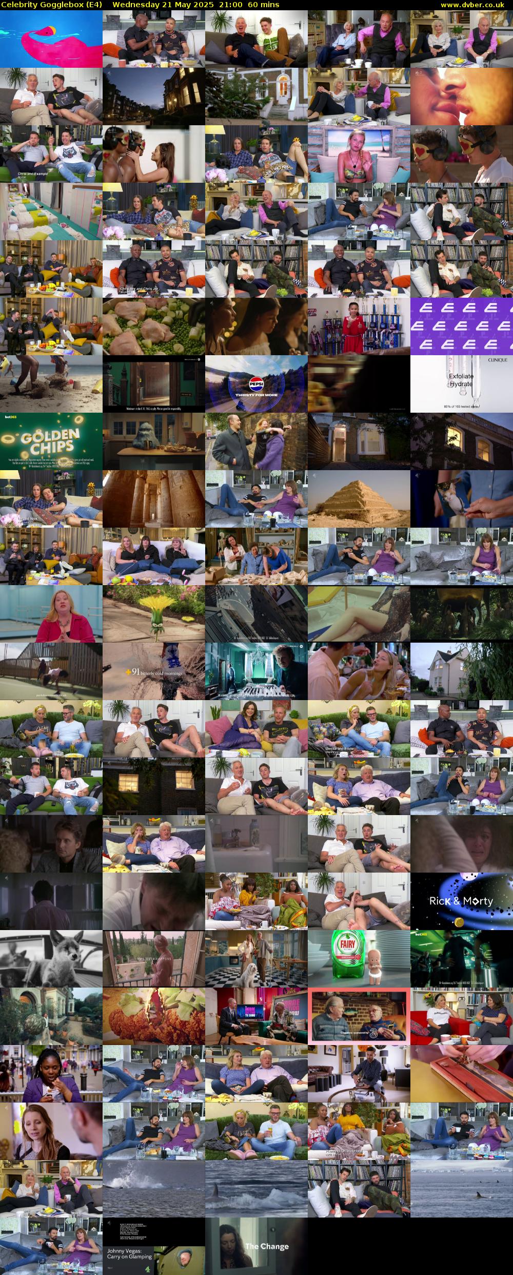 Celebrity Gogglebox (E4) Wednesday 21 May 2025 21:00 - 22:00