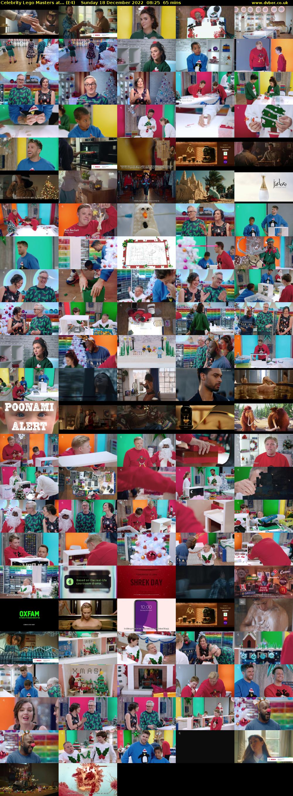 Celebrity Lego Masters at... (E4) Sunday 18 December 2022 08:25 - 09:30