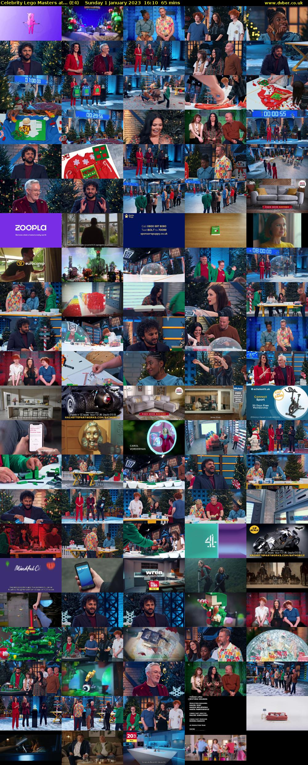 Celebrity Lego Masters at... (E4) Sunday 1 January 2023 16:10 - 17:15