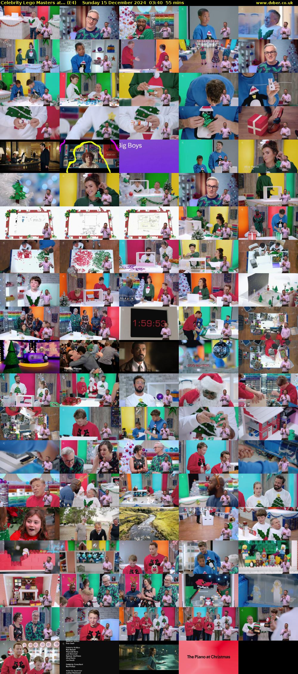 Celebrity Lego Masters at... (E4) Sunday 15 December 2024 03:40 - 04:35