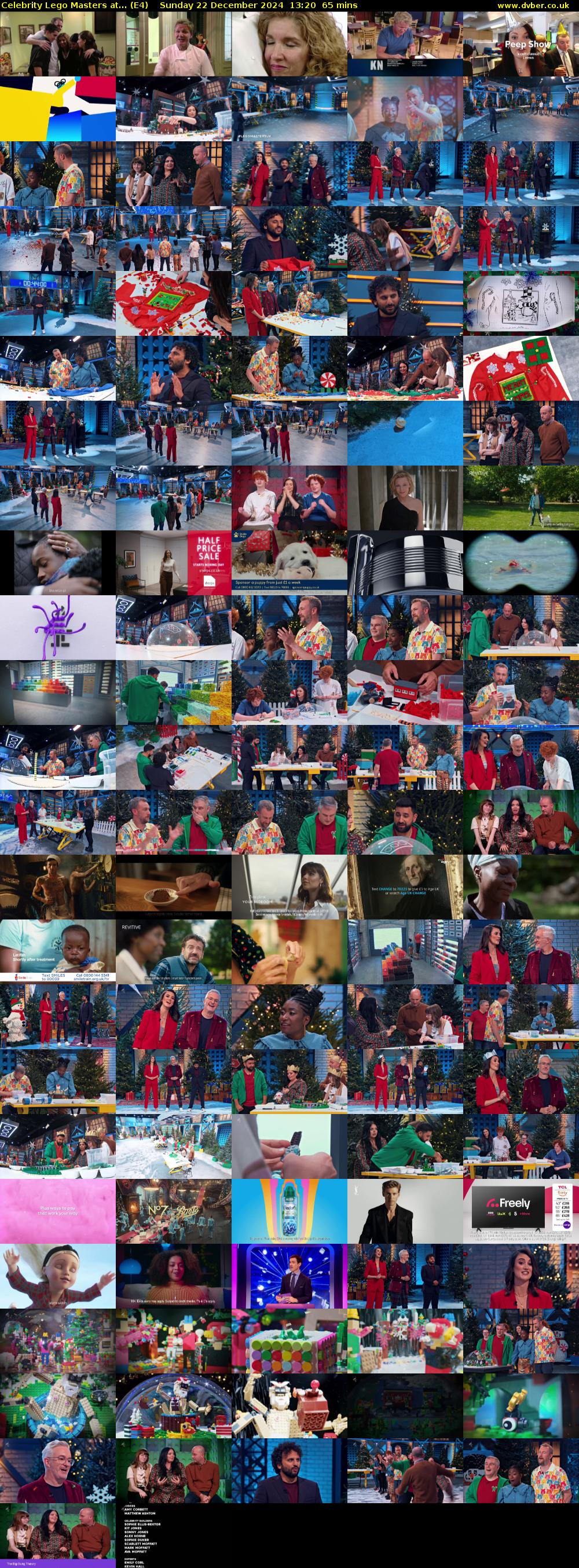 Celebrity Lego Masters at... (E4) Sunday 22 December 2024 13:20 - 14:25