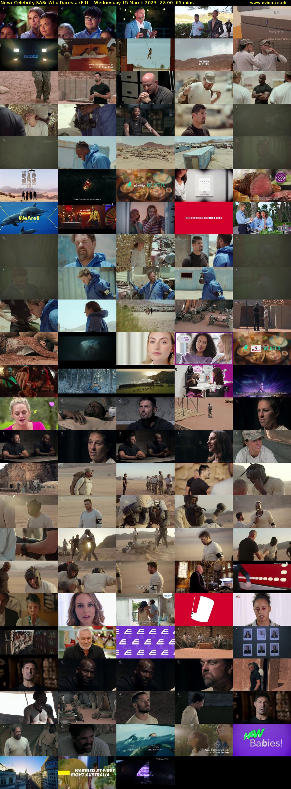 Celebrity SAS: Who Dares... (E4) Wednesday 15 March 2023 22:00 - 23:05