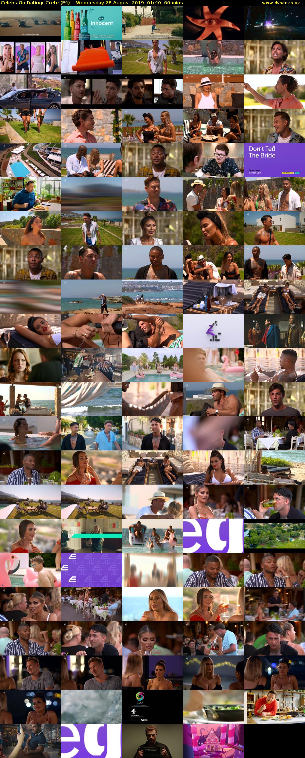 Celebs Go Dating: Crete (E4) Wednesday 28 August 2019 01:40 - 02:40