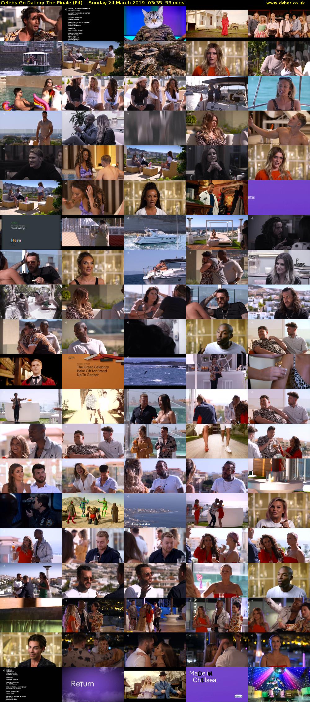 Celebs Go Dating: The Finale (E4) Sunday 24 March 2019 03:35 - 04:30