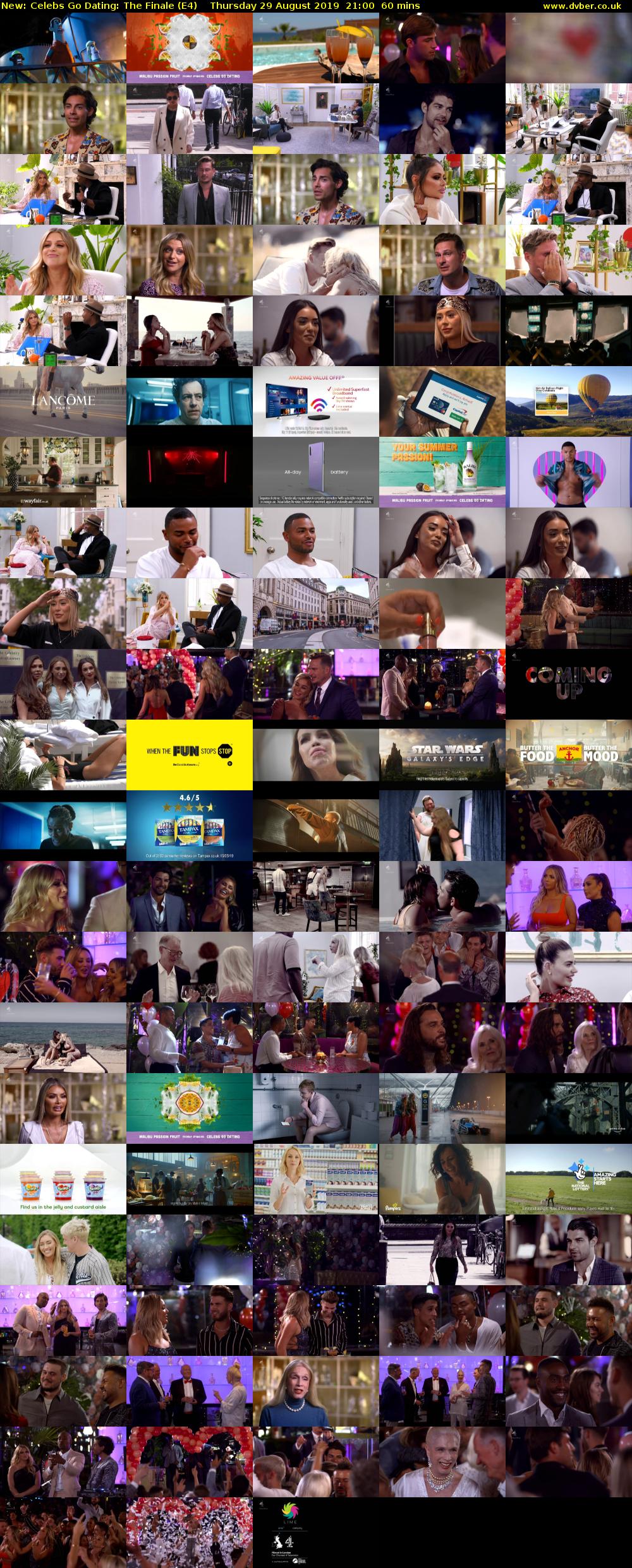 Celebs Go Dating: The Finale (E4) Thursday 29 August 2019 21:00 - 22:00