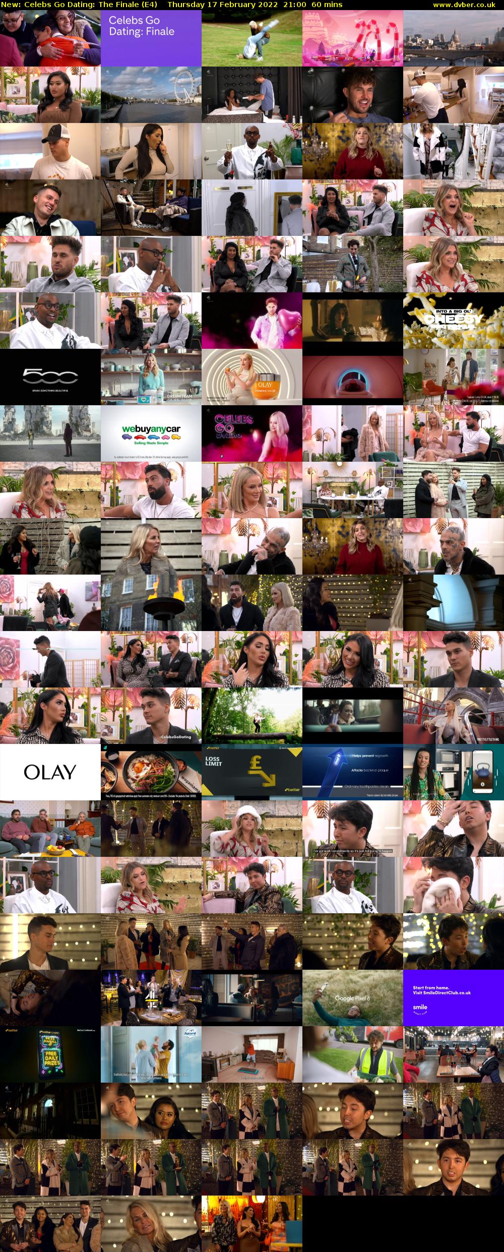Celebs Go Dating: The Finale (E4) Thursday 17 February 2022 21:00 - 22:00