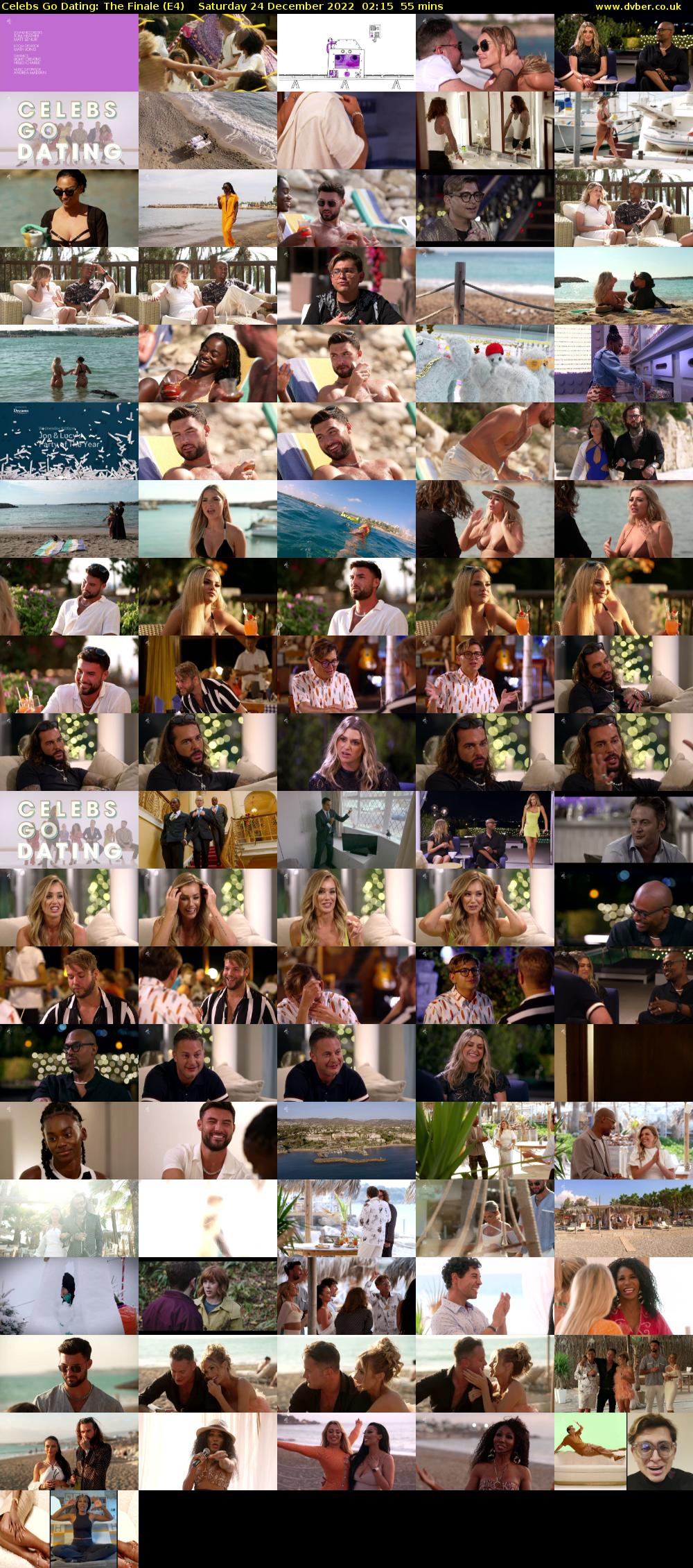 Celebs Go Dating: The Finale (E4) Saturday 24 December 2022 02:15 - 03:10