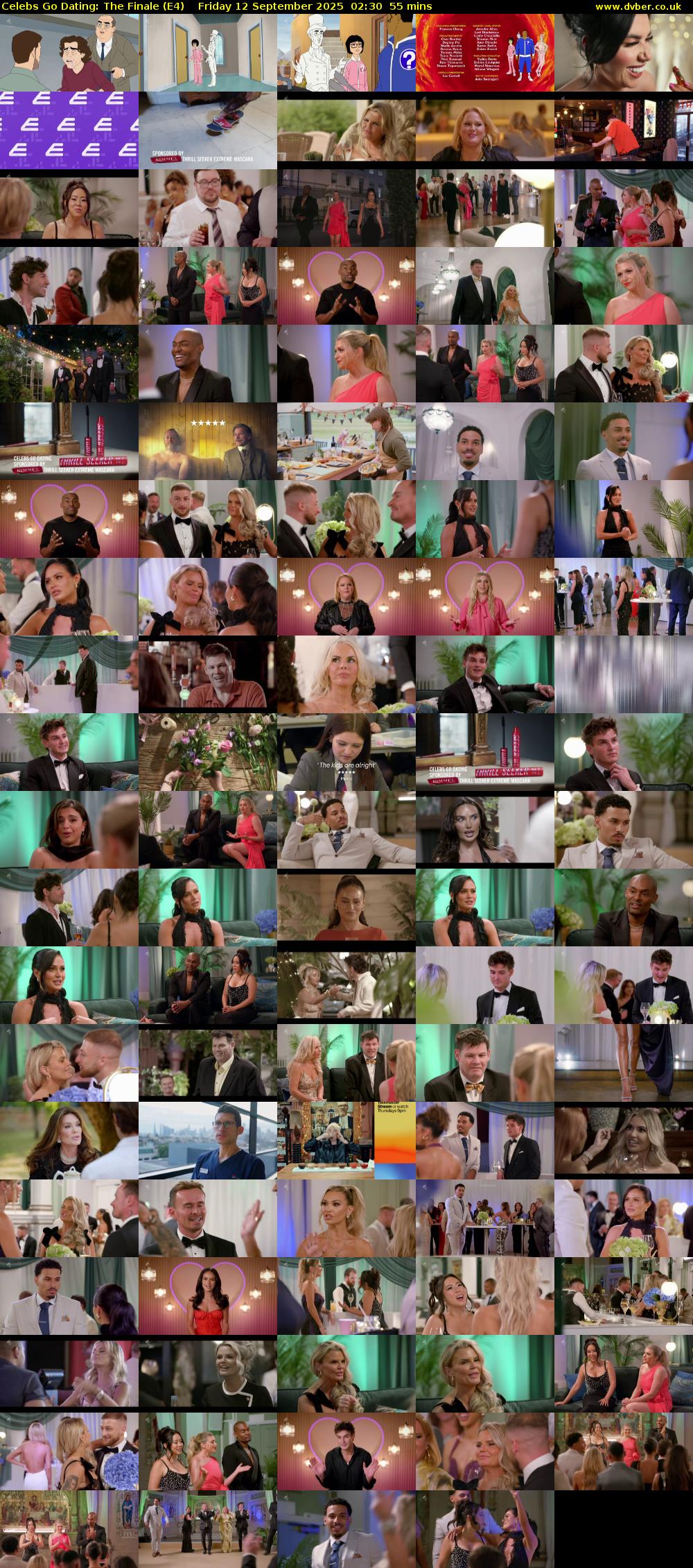 Celebs Go Dating: The Finale (E4) Friday 12 September 2025 02:30 - 03:25