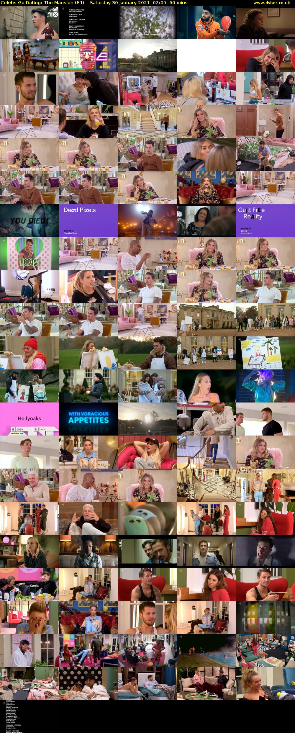 Celebs Go Dating: The Mansion (E4) Saturday 30 January 2021 02:05 - 03:05