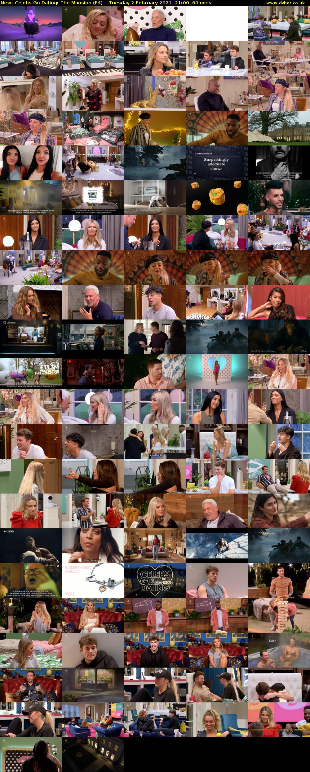 Celebs Go Dating: The Mansion (E4) Tuesday 2 February 2021 21:00 - 22:00