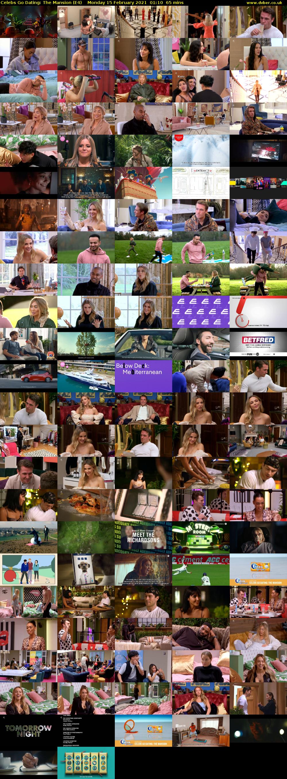Celebs Go Dating: The Mansion (E4) Monday 15 February 2021 01:10 - 02:15