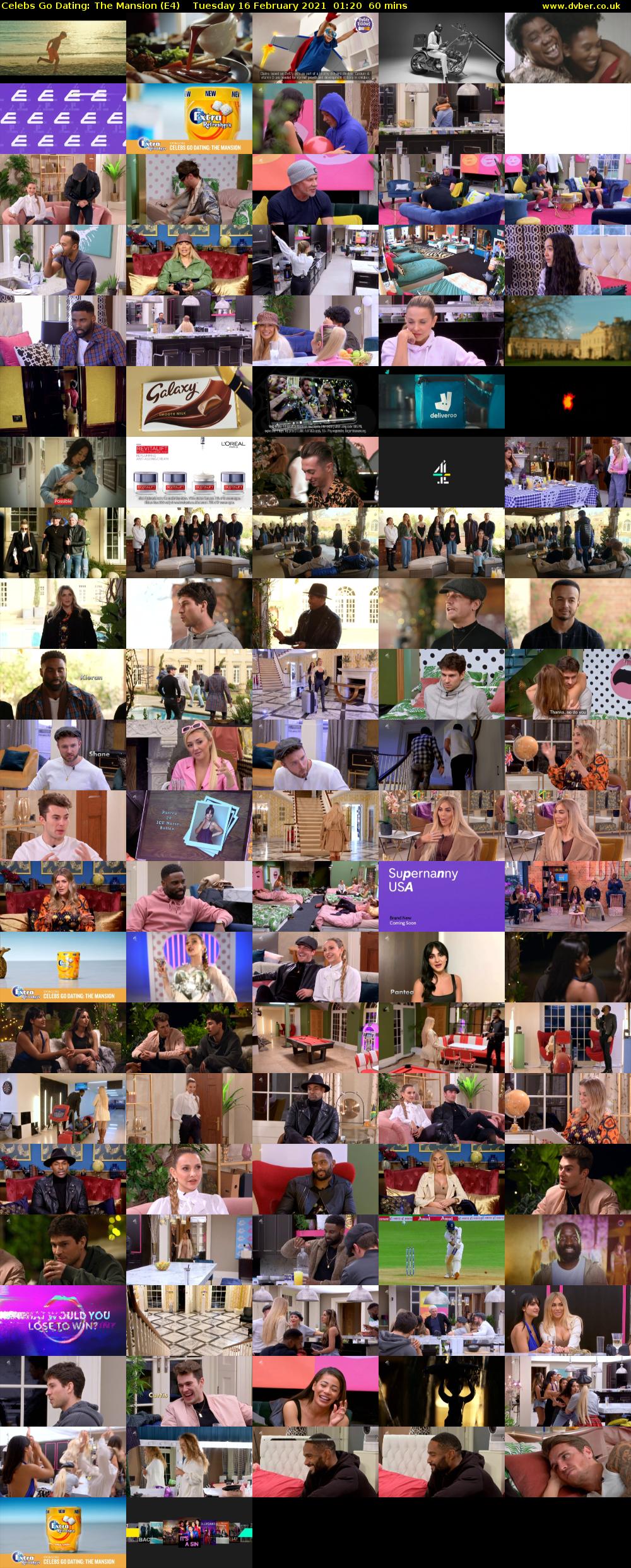 Celebs Go Dating: The Mansion (E4) Tuesday 16 February 2021 01:20 - 02:20