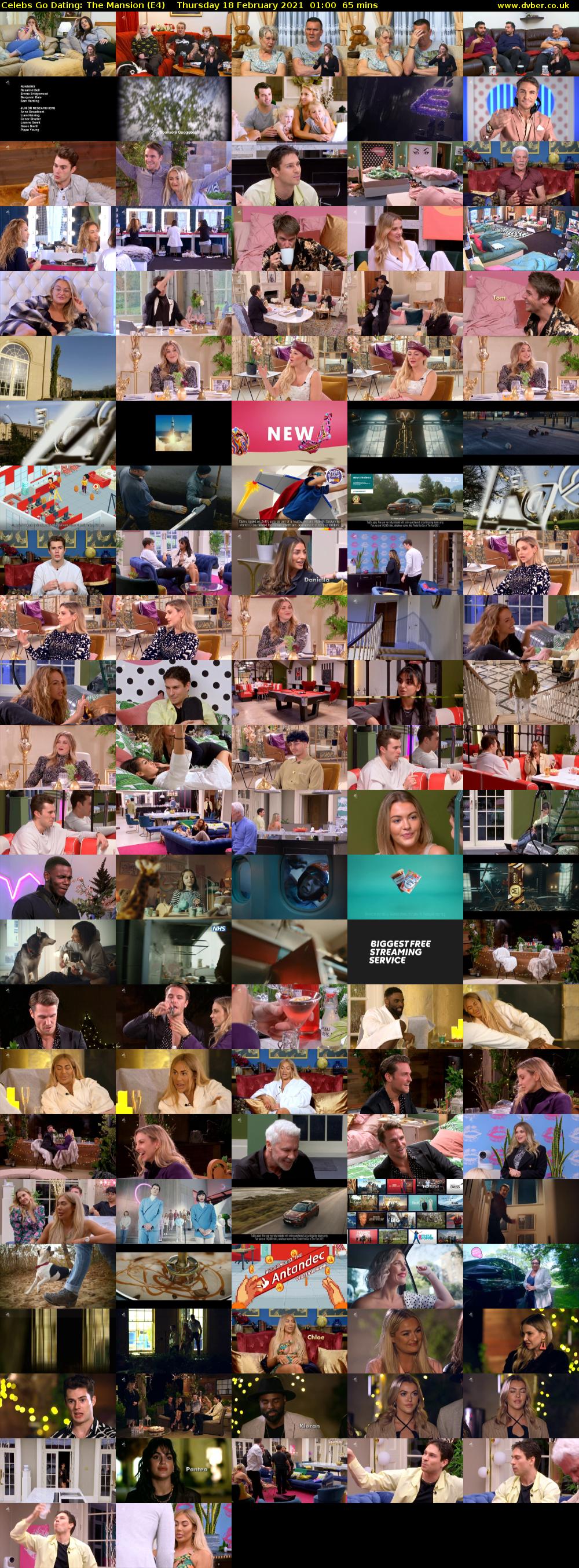 Celebs Go Dating: The Mansion (E4) Thursday 18 February 2021 01:00 - 02:05