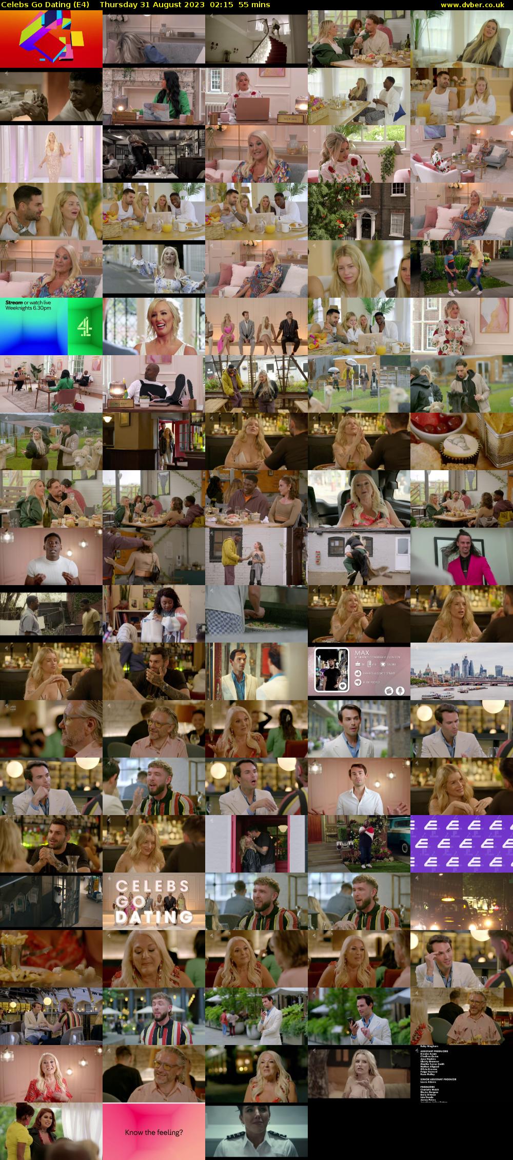 Celebs Go Dating (E4) Thursday 31 August 2023 02:15 - 03:10